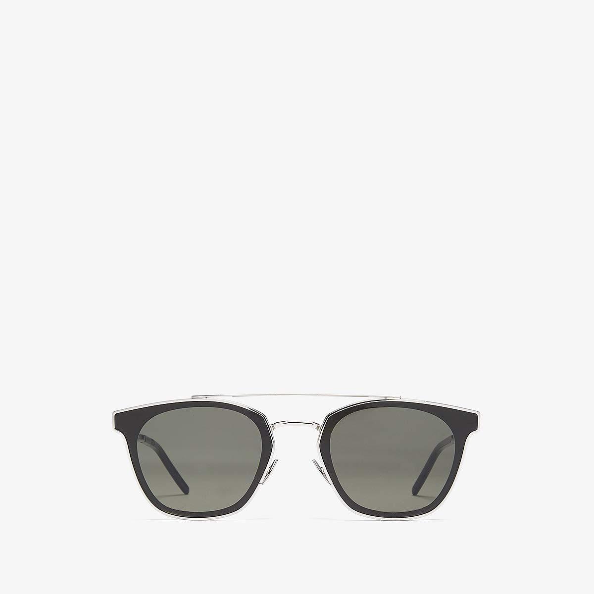 Saint Laurent Silver Sl 28 Metal Sunglasses in Metallic for Men - Save ...