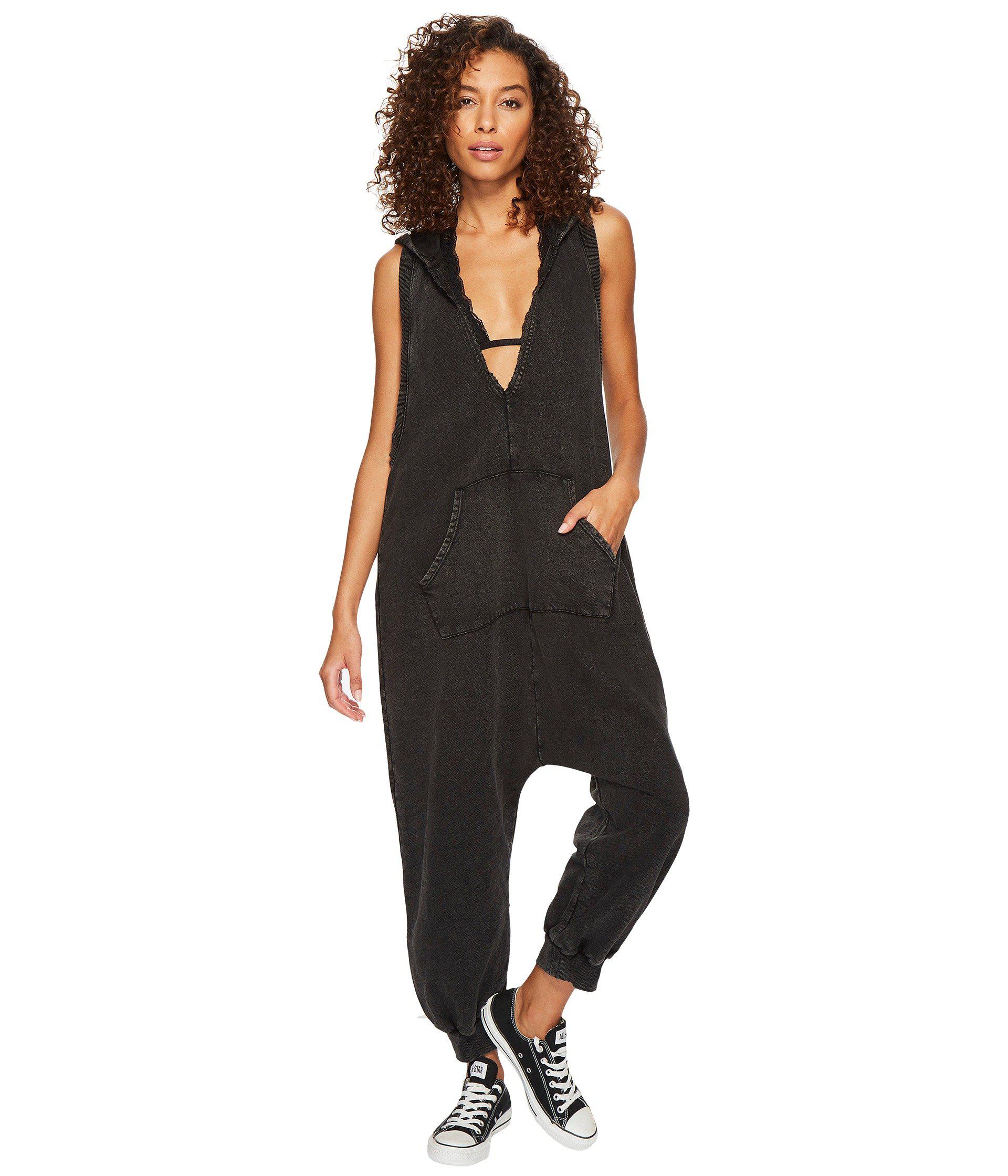 free people black romper