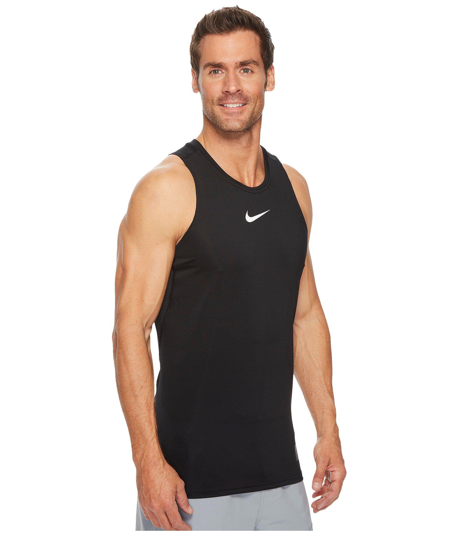 nike pro fitted tank top