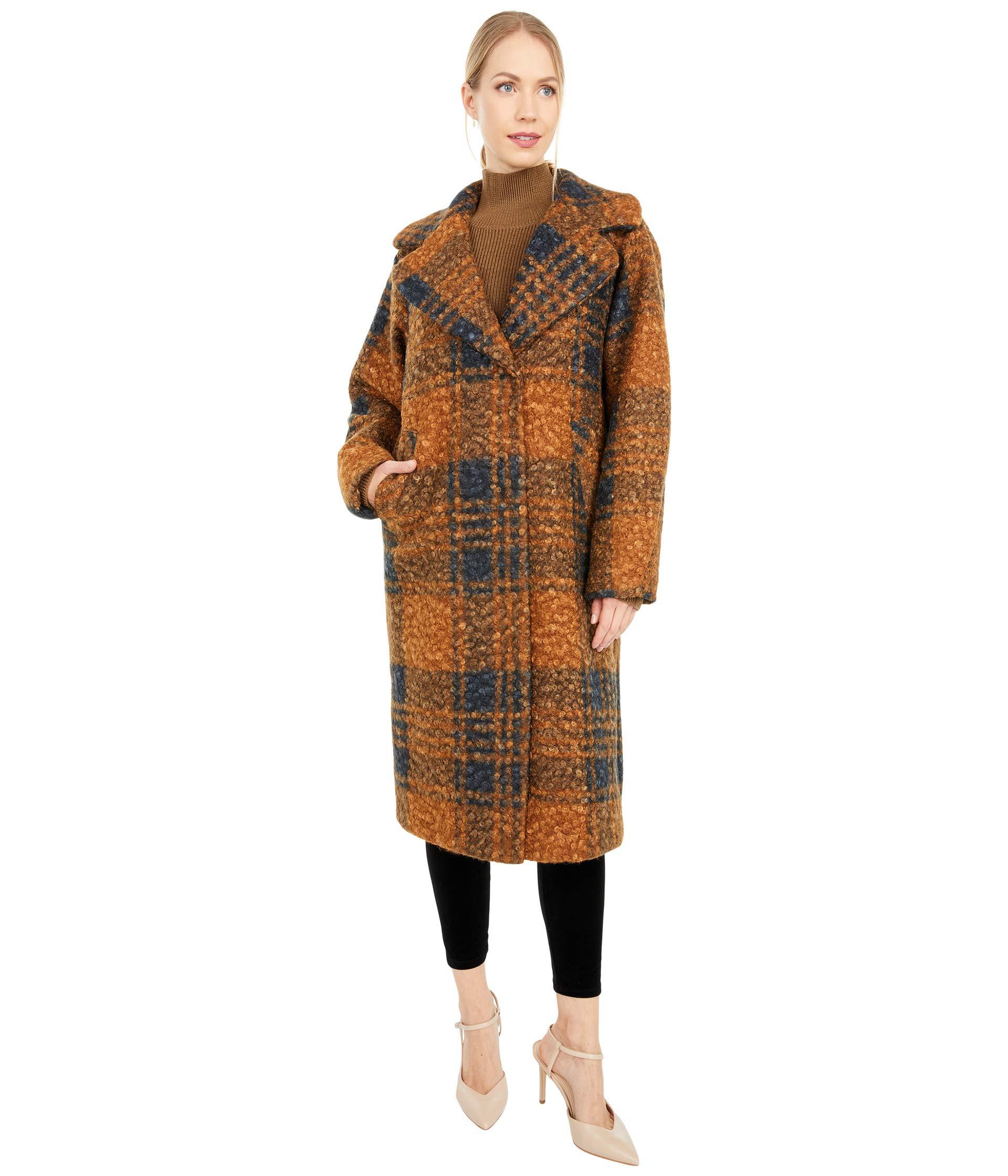plaid wool coats
