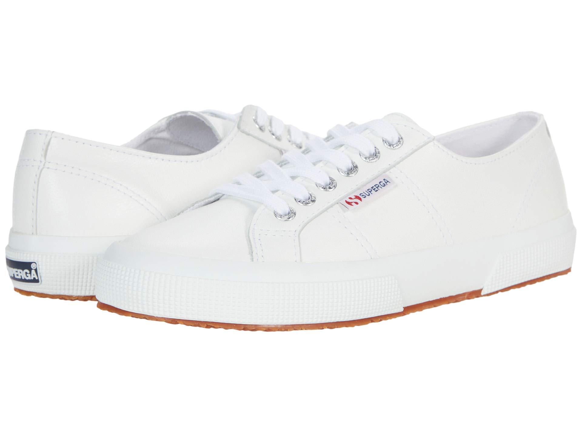 Superga Leather 2750 Nappaleau Sneaker in White - Lyst