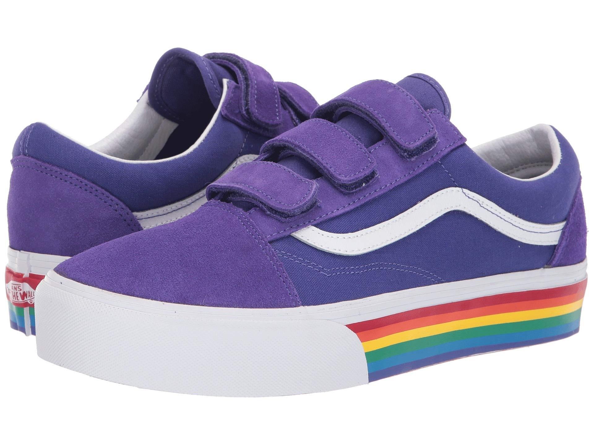 purple vans rainbow