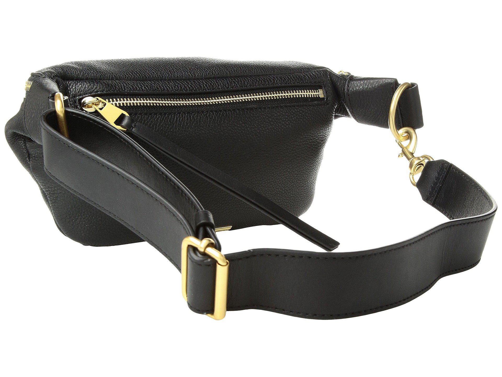 Rebecca Minkoff Leather Bree Belt Bag in Black | Lyst