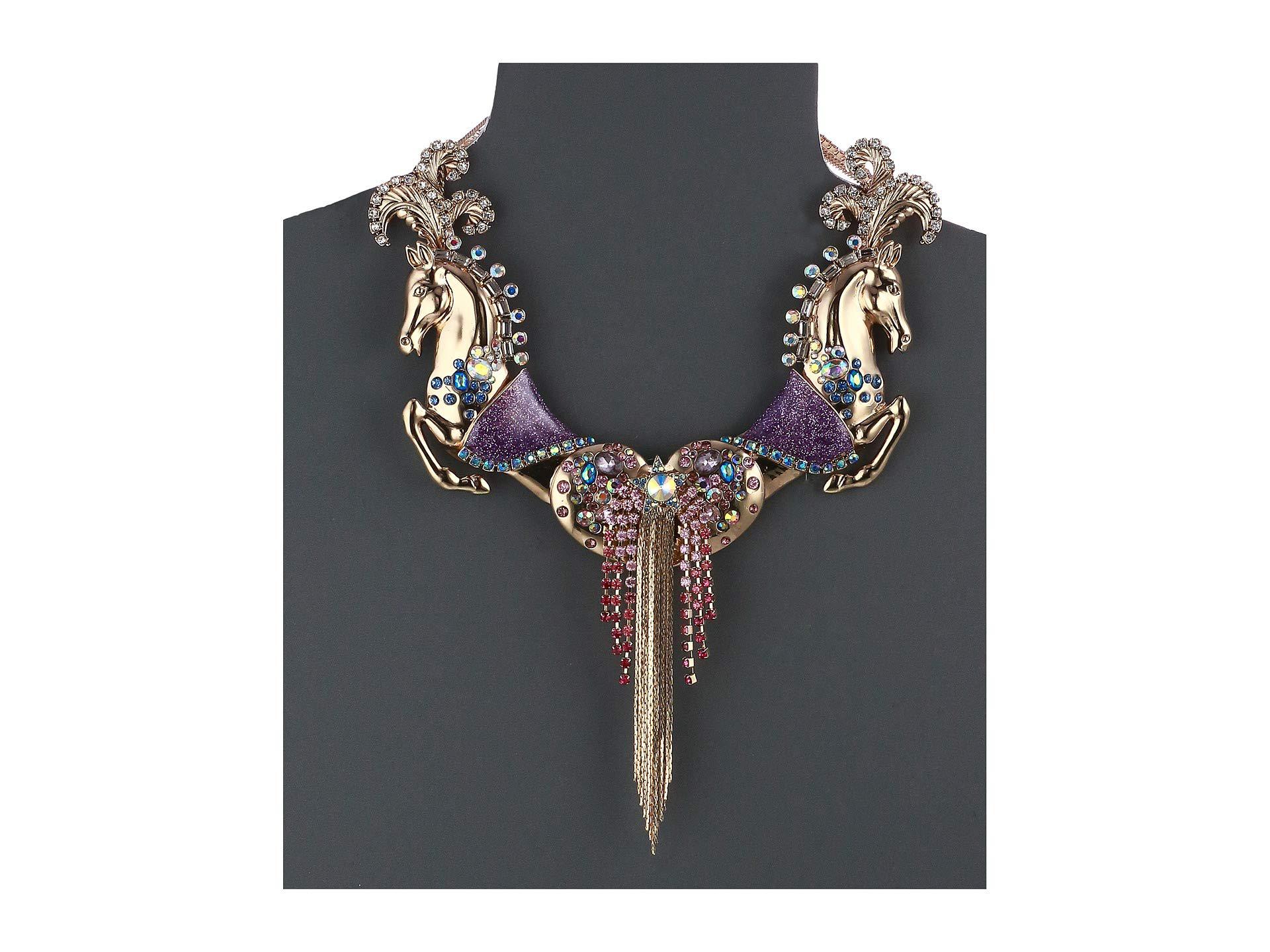 Betsey Johnson Horse Statement Necklace 