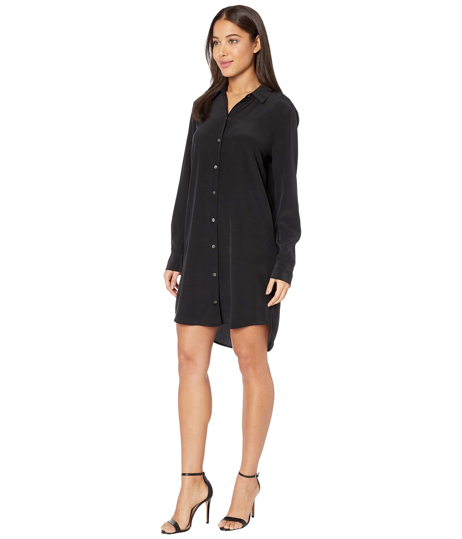 Equipment Essential Silk Dress in Black 