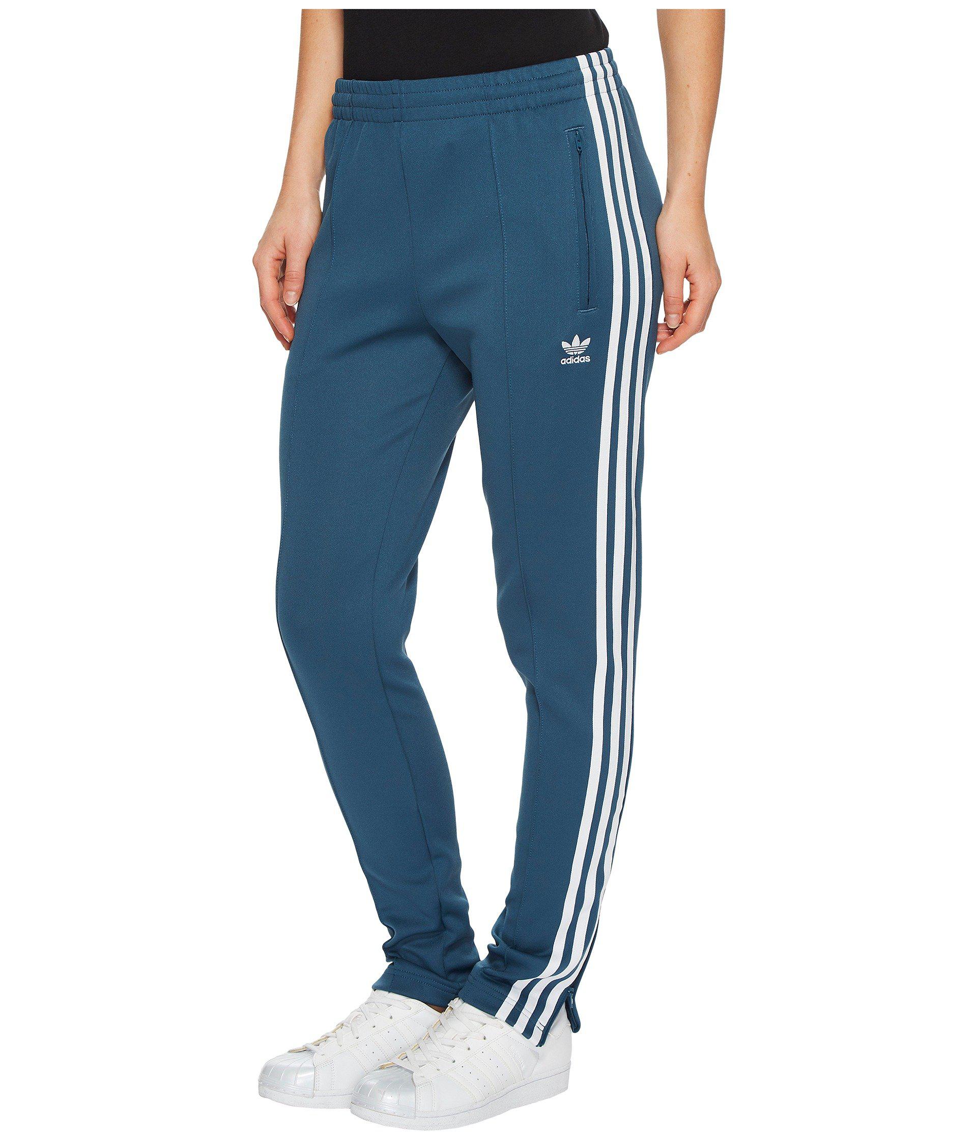 womens blue adidas tracksuit bottoms