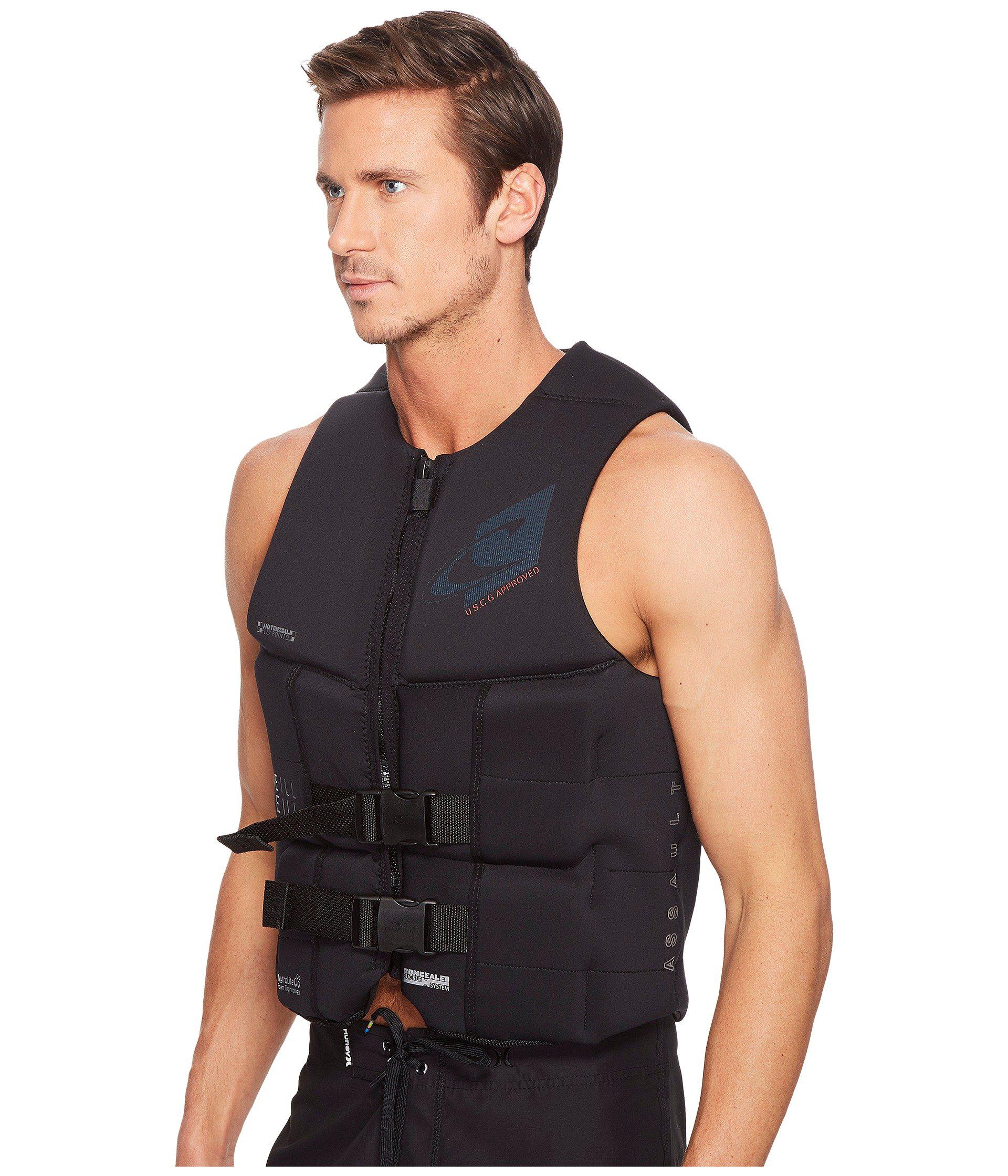 O'neill Sportswear Neoprene Assault L.s. Uscg Vest (pacific/black 