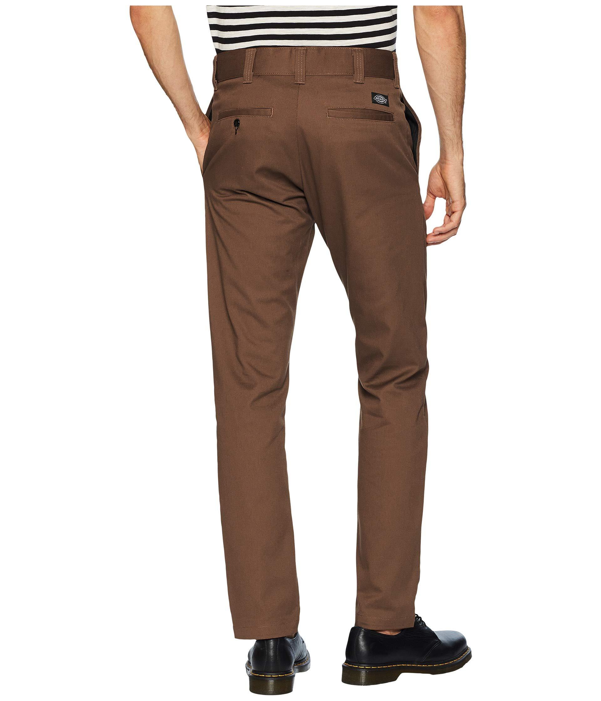 Dickies Cotton 67 Collection - Slim Fit Flex Twill Pants in Brown for ...