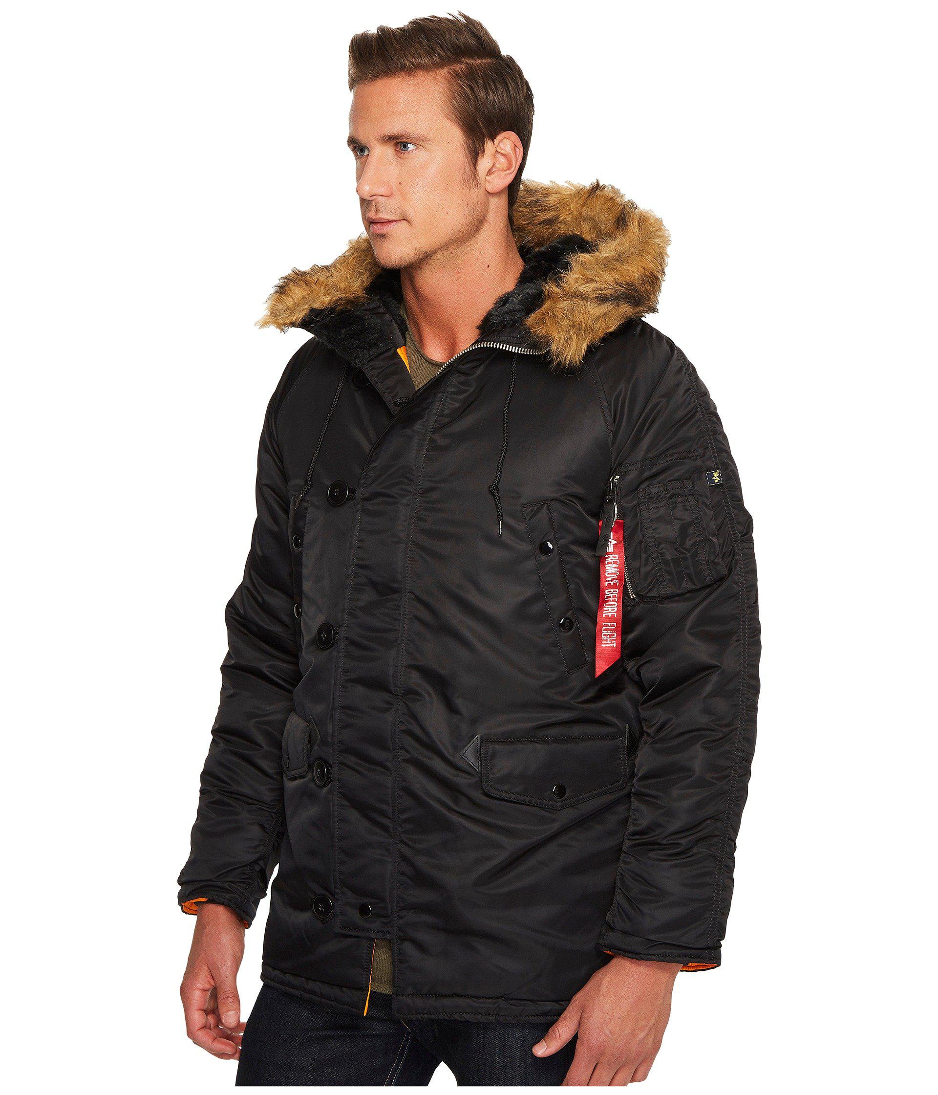 alpha industries slim fit parka