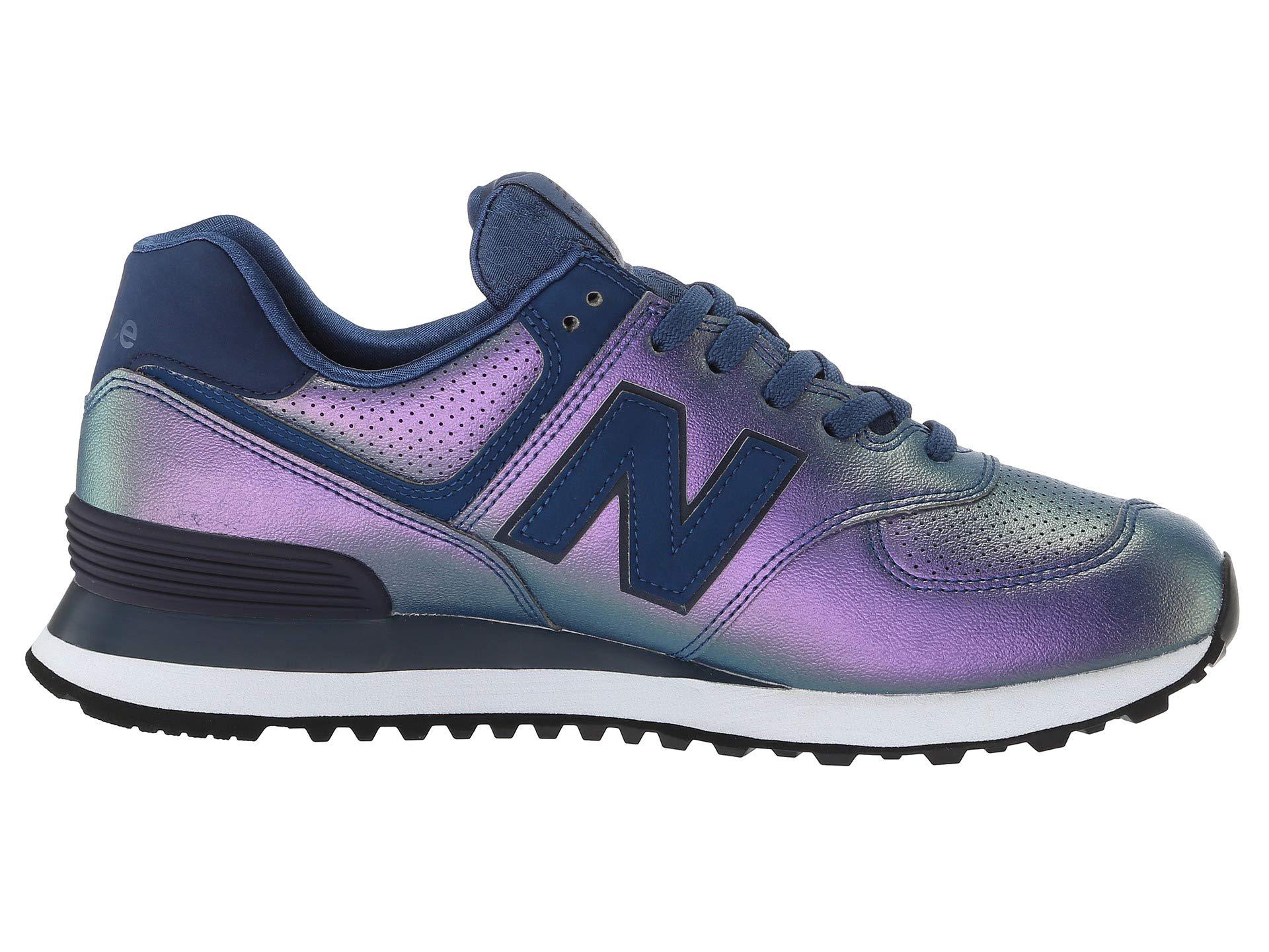 New Balance Leather Wl574v2 in Blue - Lyst