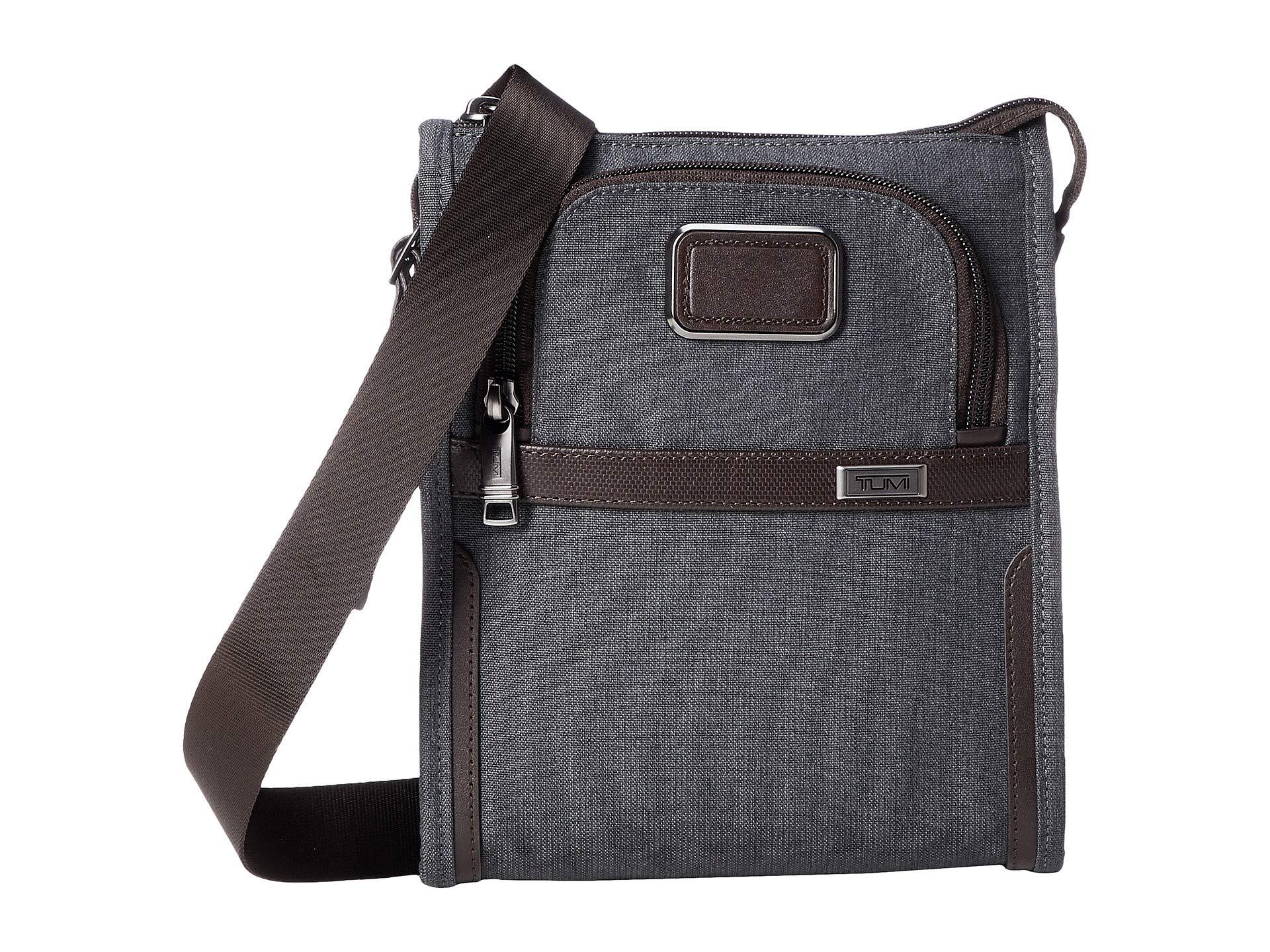 Tumi Alpha 3 Pocket Bag Small (anthracite) Handbags in Black for Men | Lyst