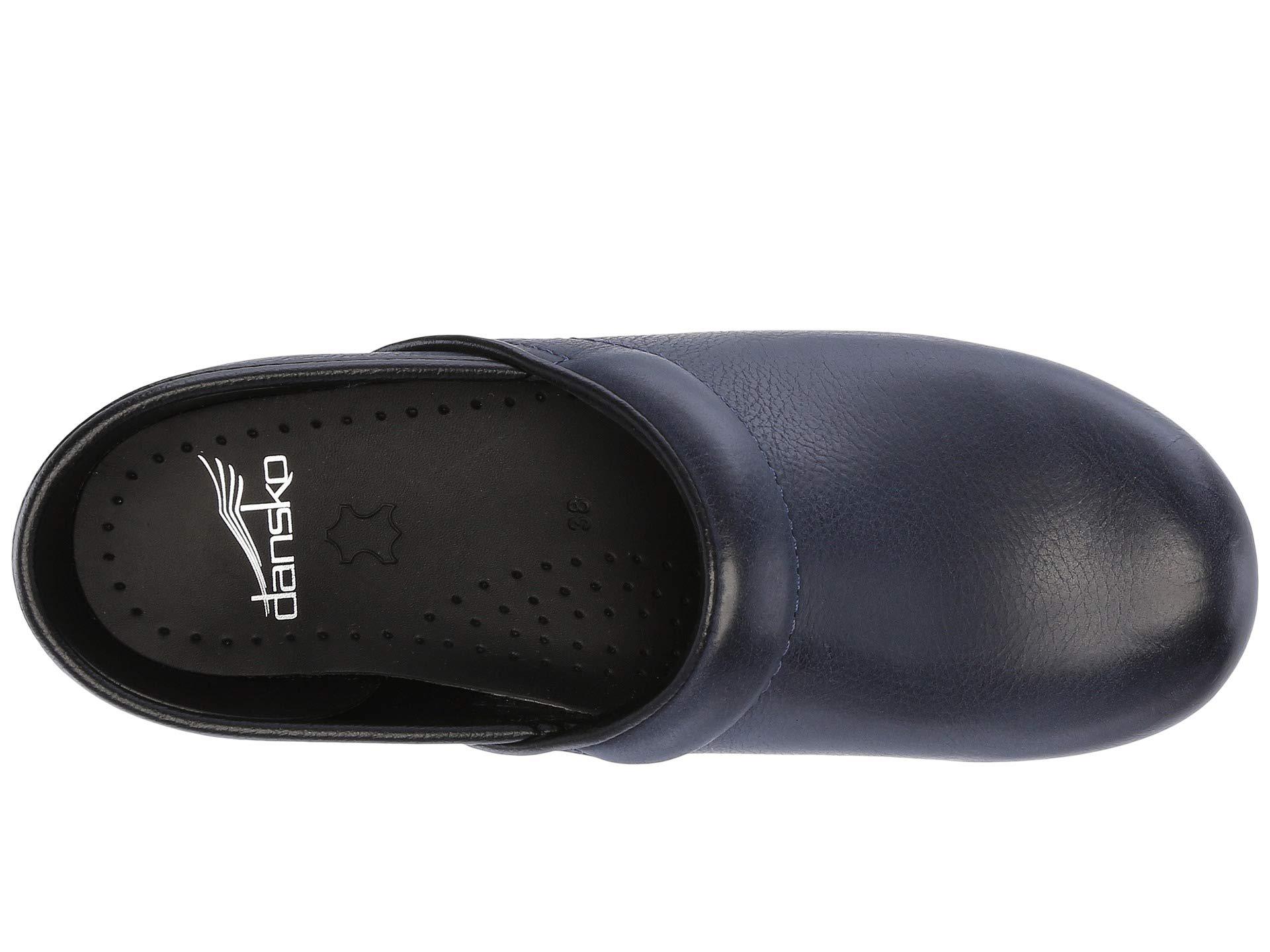 navy dansko clogs