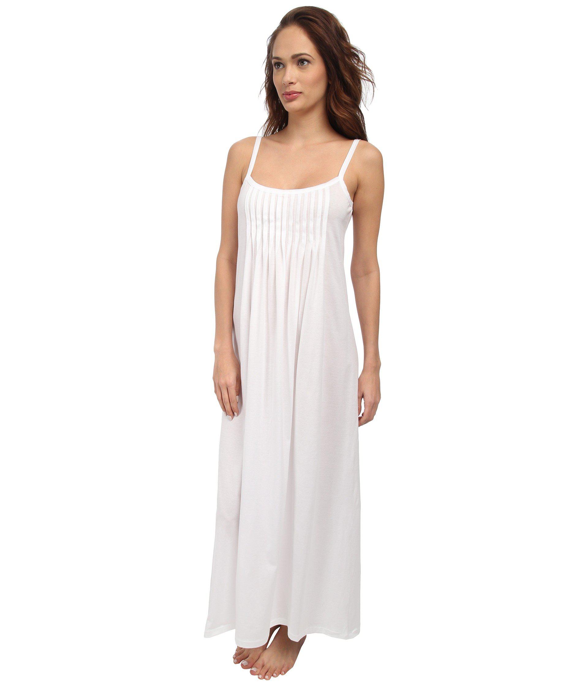 Hanro Cotton ® Juliet Long Chemise in White - Lyst