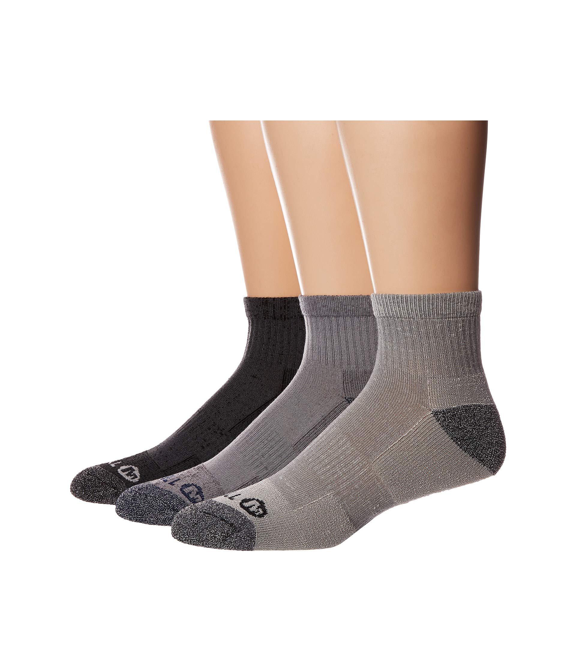 Merrell Hiking Socks Pack Of 3 in Charcoal Black (Gray) for Men - Lyst
