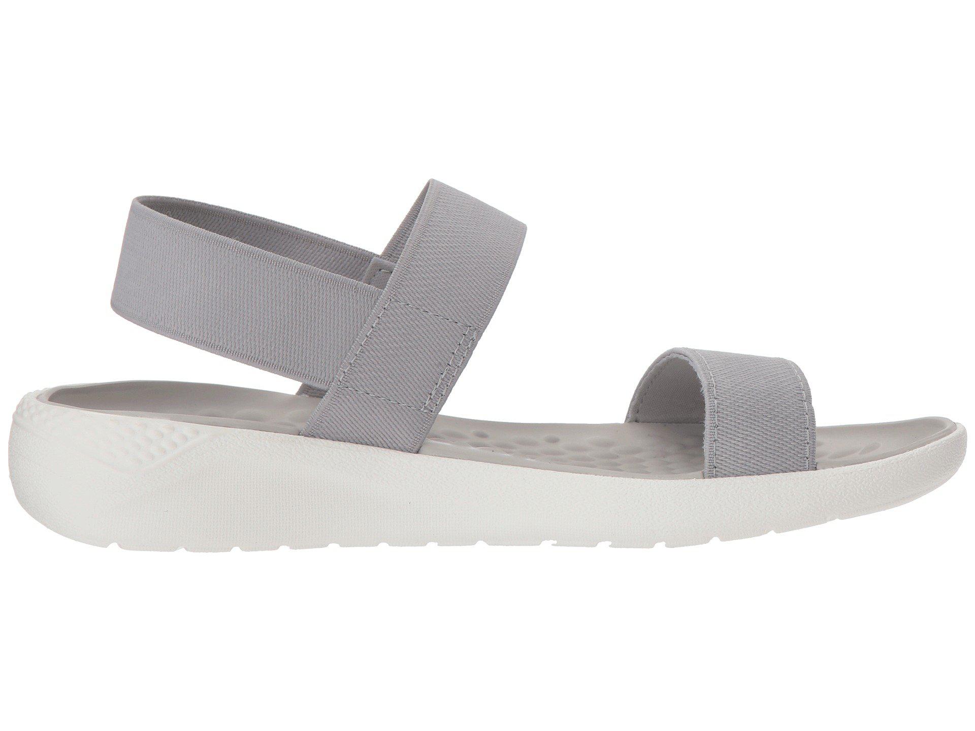 grey croc sandals