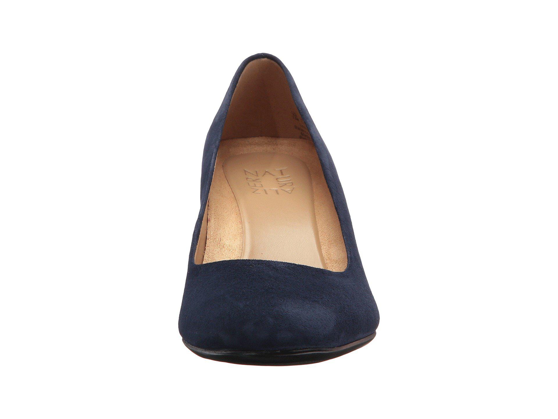 Naturalizer Whitney ink Navy Suede High Heels in Blue Lyst