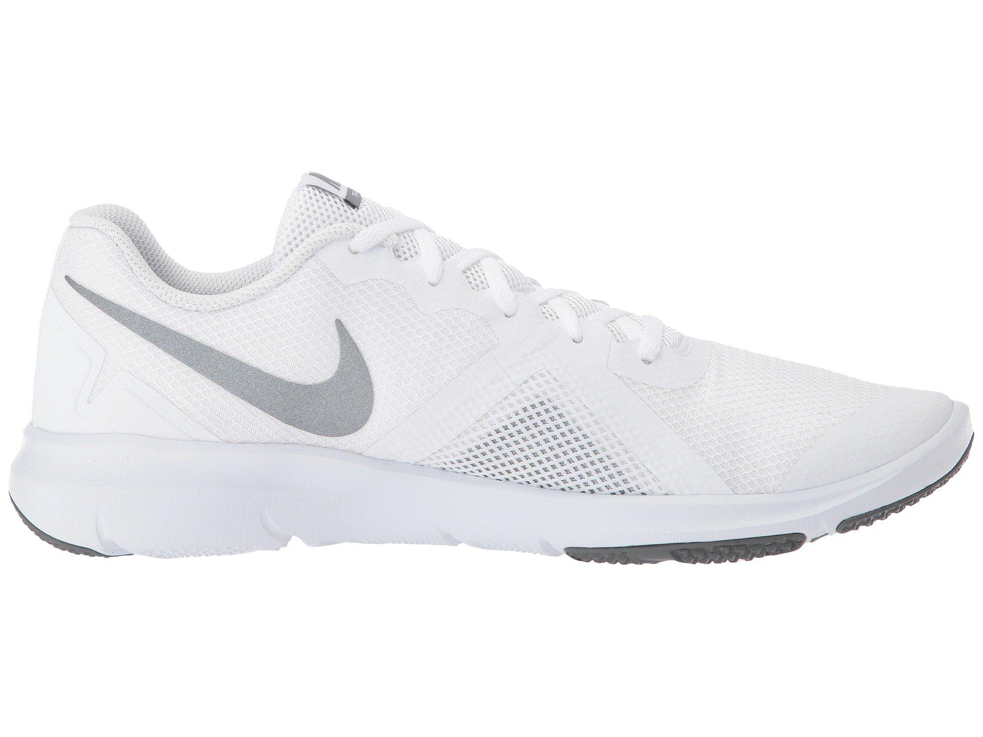 Nike Synthetic Flex Control Ii Training Shoe in White/Metallic Cool  Grey/Cool gr (White) for Men | Lyst