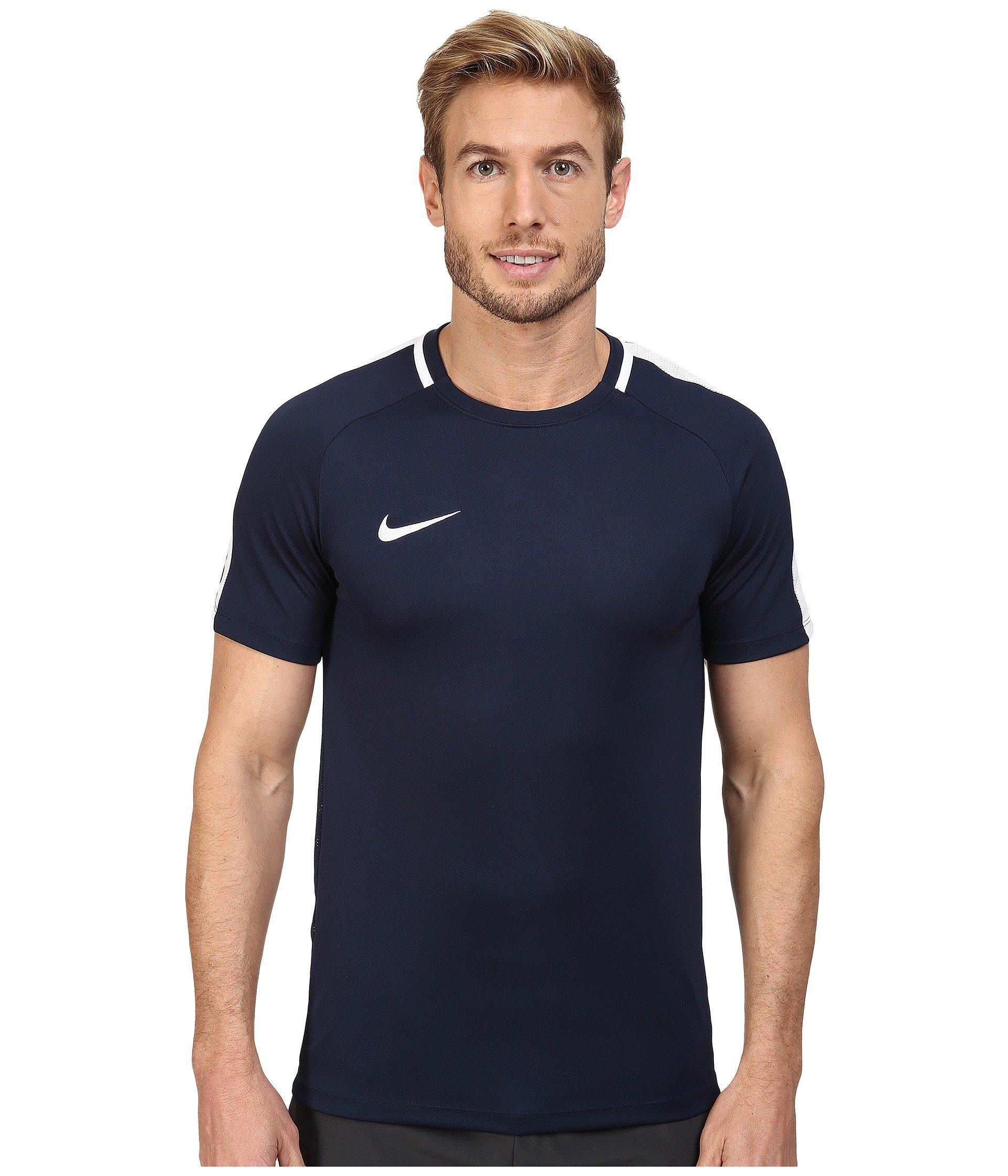 Nike Synthetic Dry Academy Soccer Shirt in Blue for Men Lyst
