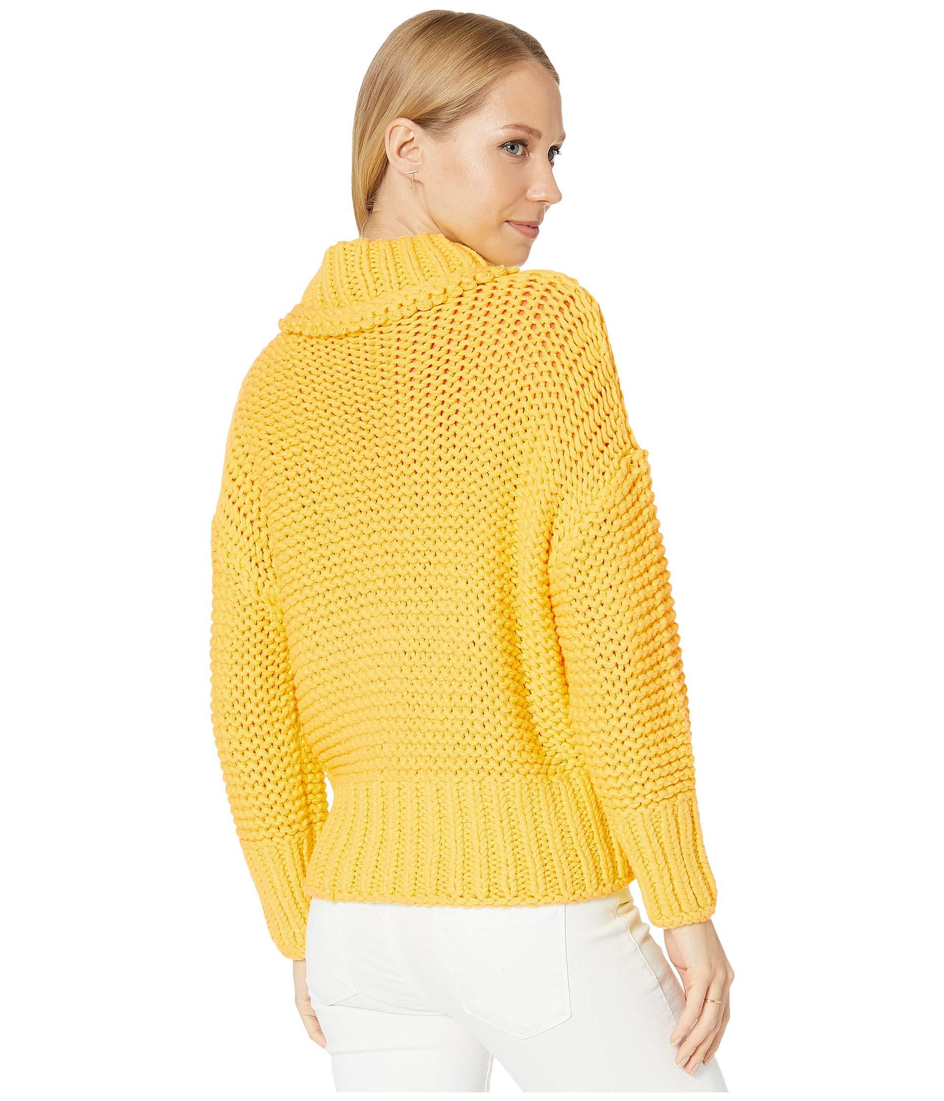 Free People Cotton My Only Sunshine Sweater in Yellow - Lyst