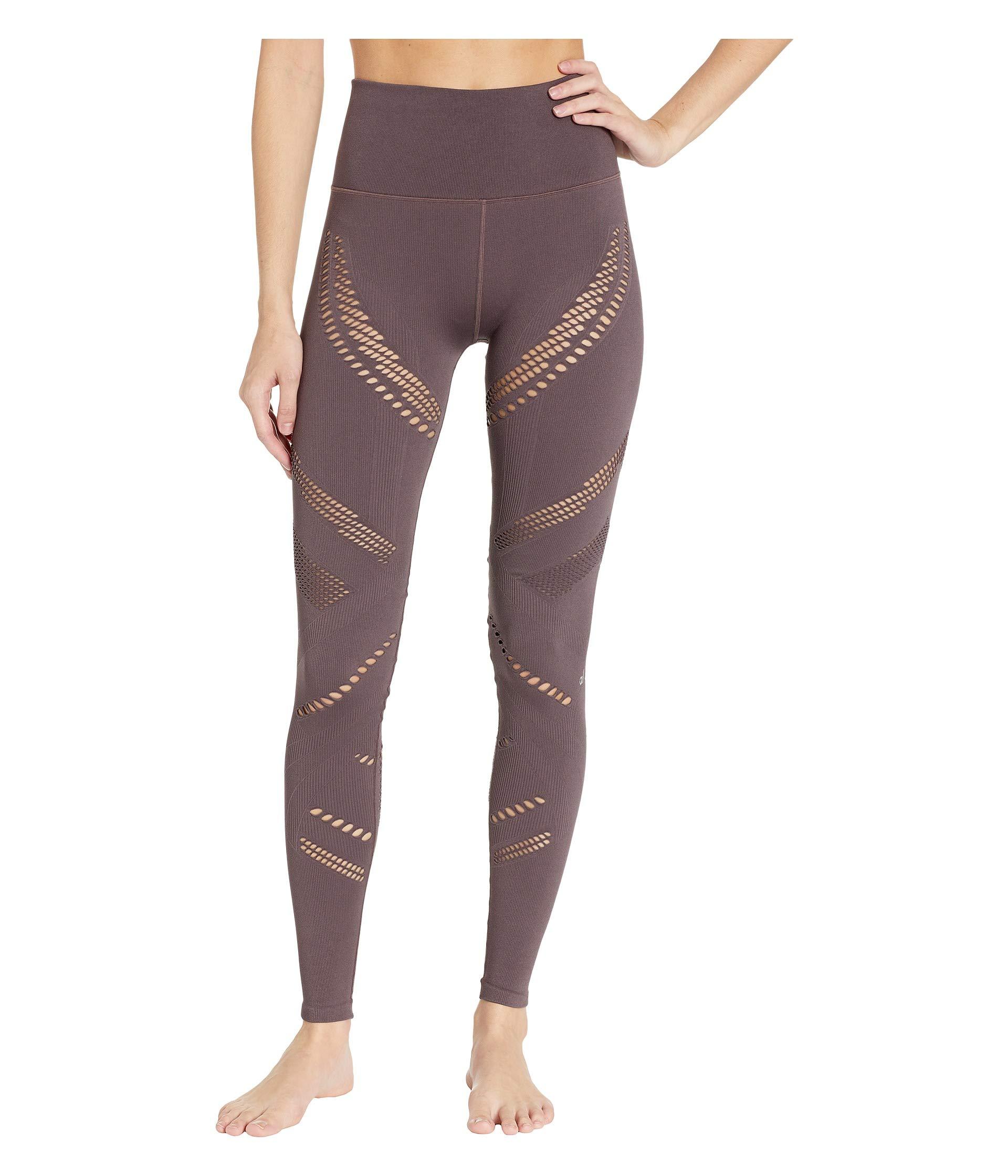 Alo Yoga Synthetic High-waist Seamless Radiance Leggings in Brown - Lyst