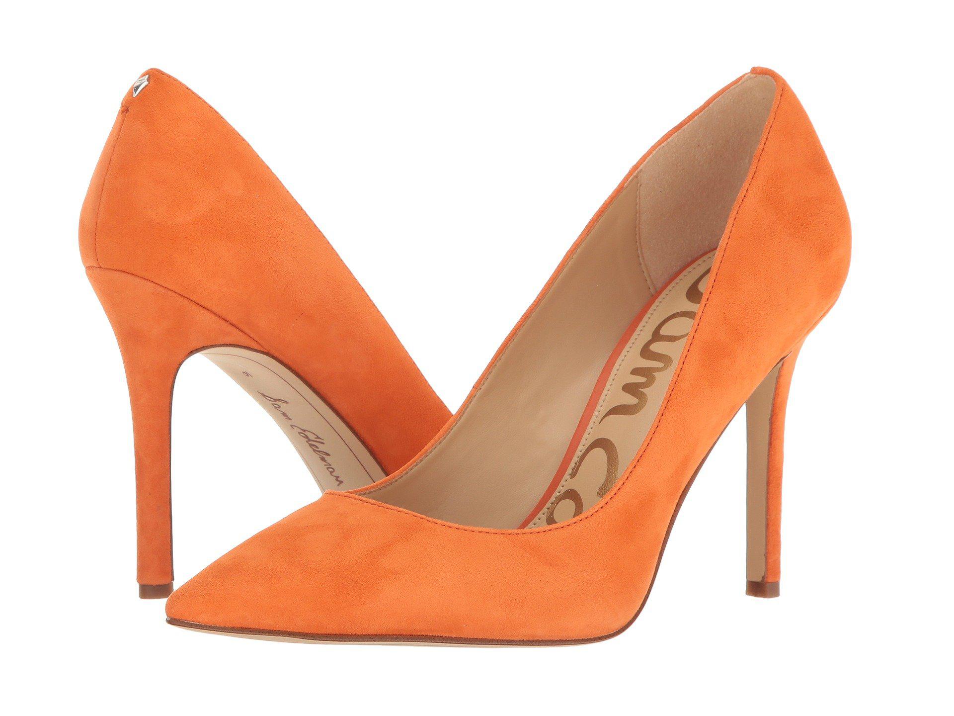 sam edelman orange pumps