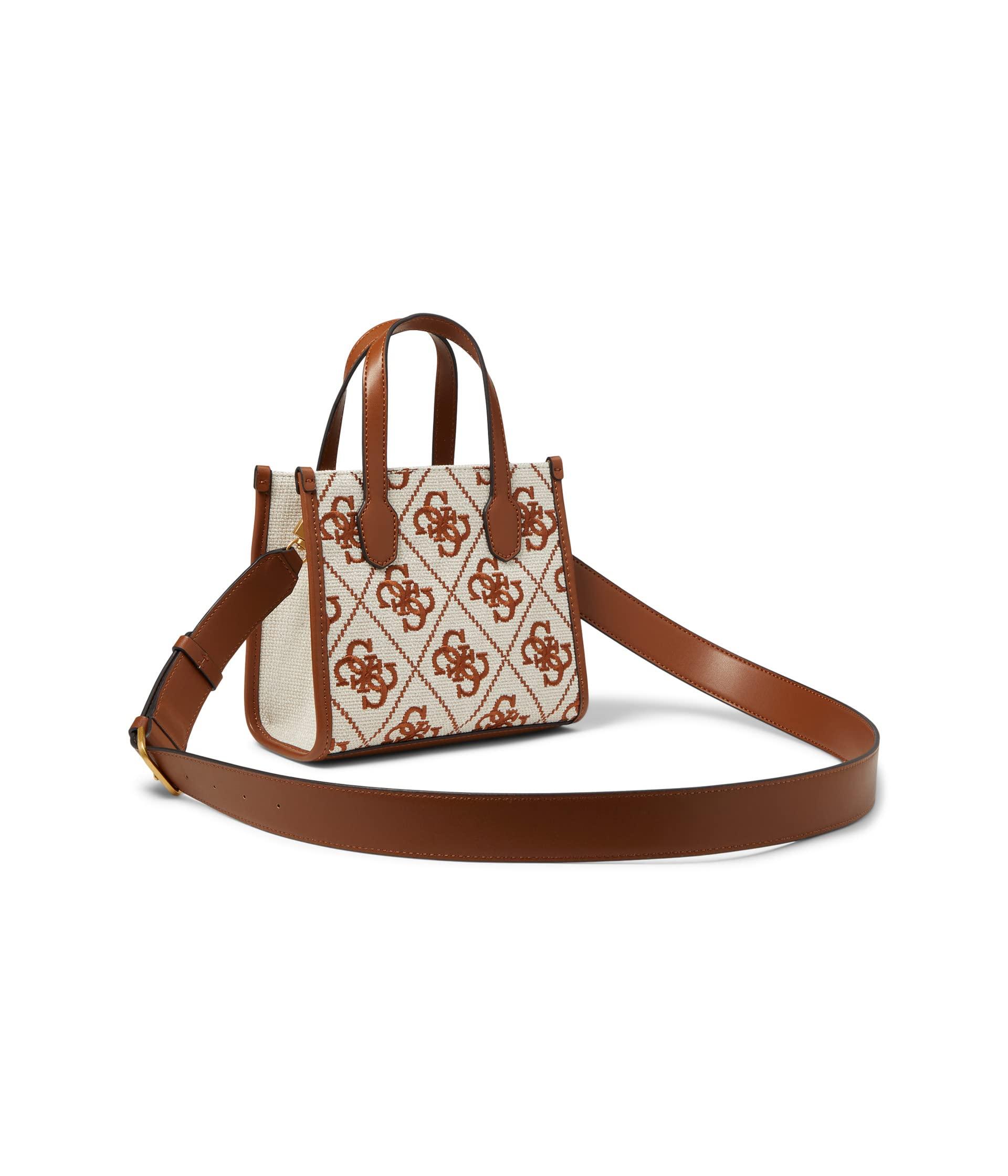 Guess Silvana 2 Compartment Mini Tote in Brown | Lyst