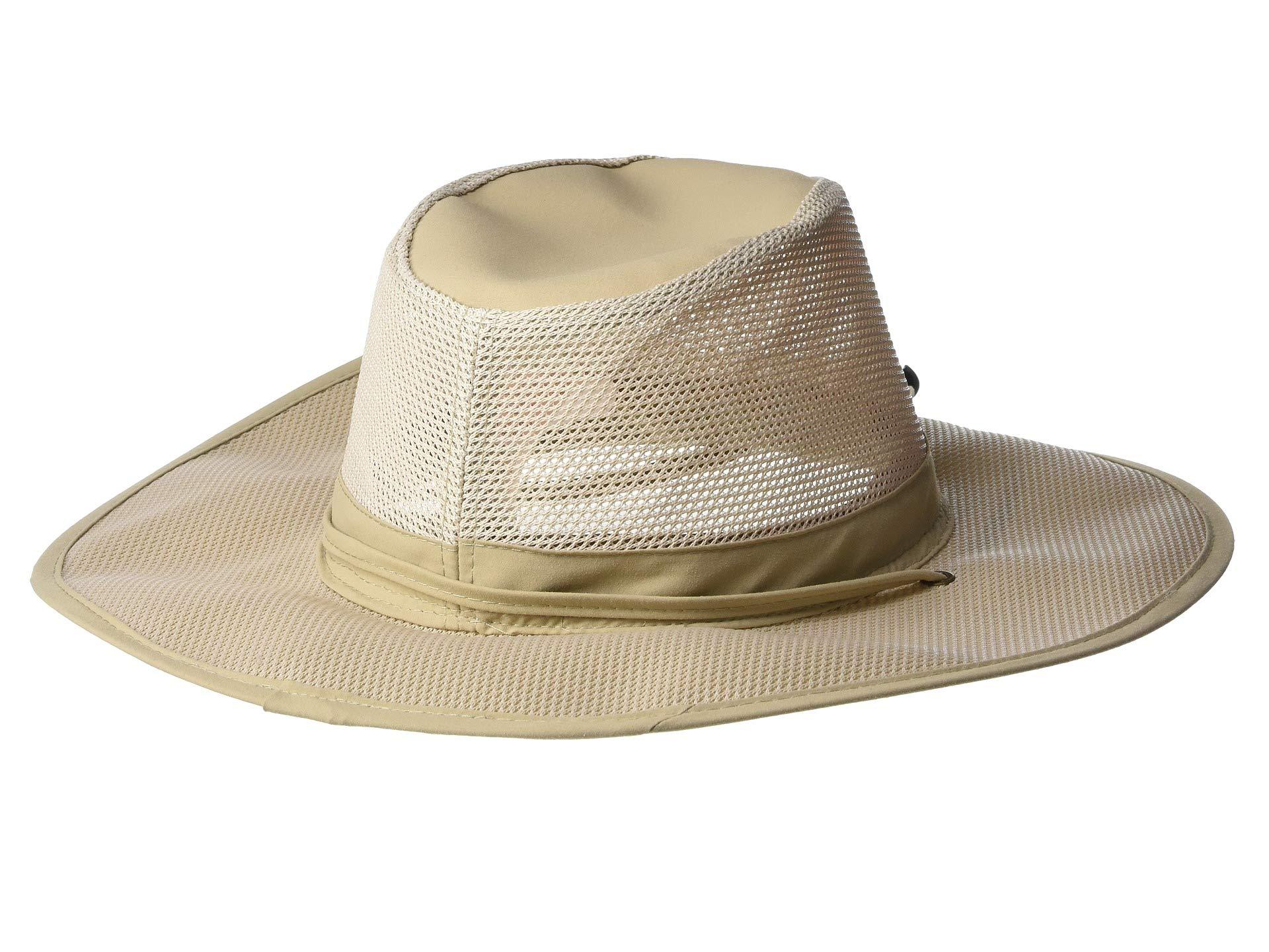 stetson mesh covered safari with chin cord