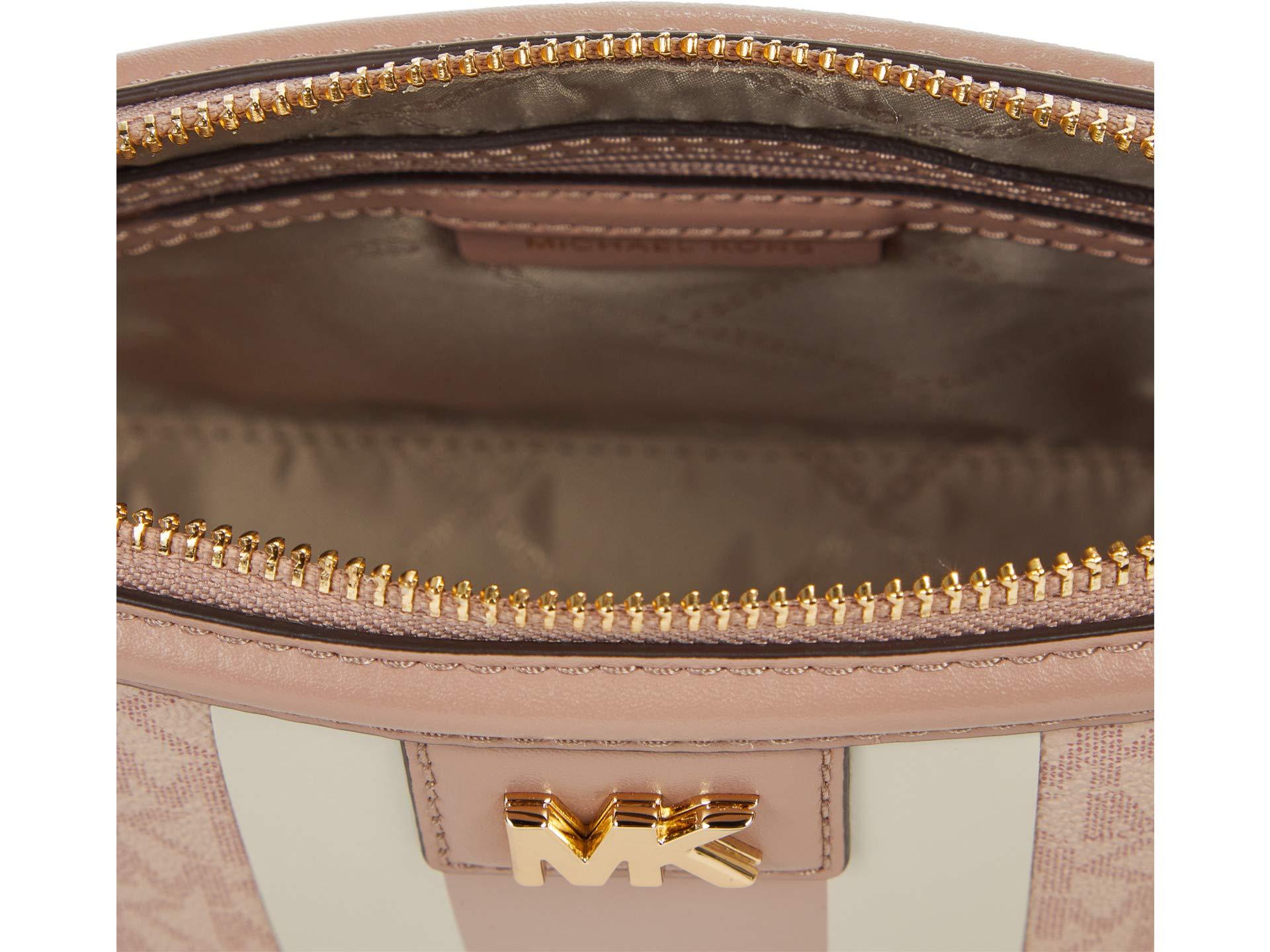 MICHAEL Michael Kors Light Pink Leather Mini Mott Crossbody Bag - ShopStyle
