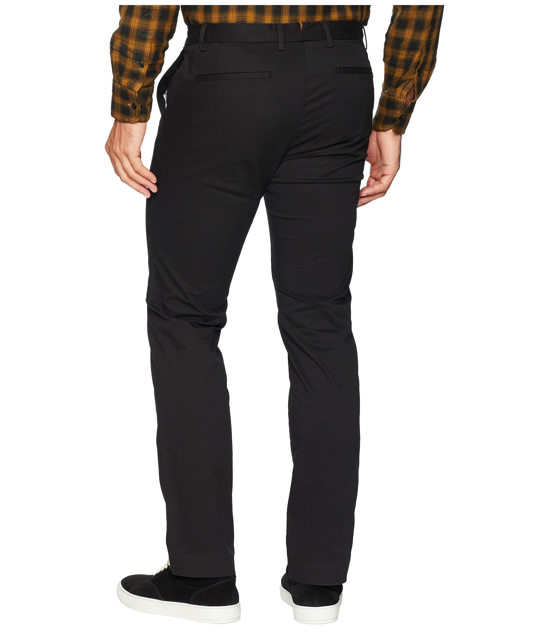Calvin Klein Cotton The Refined Stretch Chino in Black for Men - Lyst