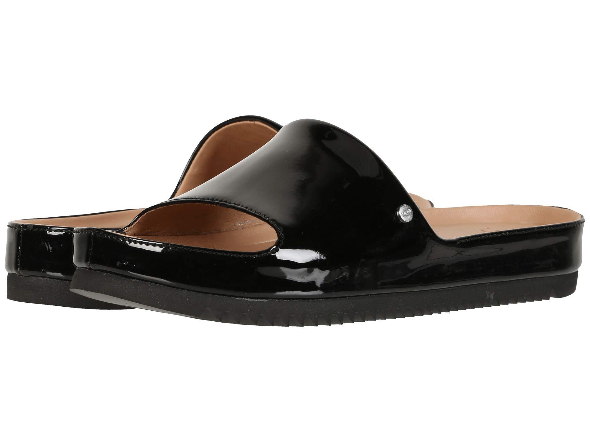 ugg black patent slides