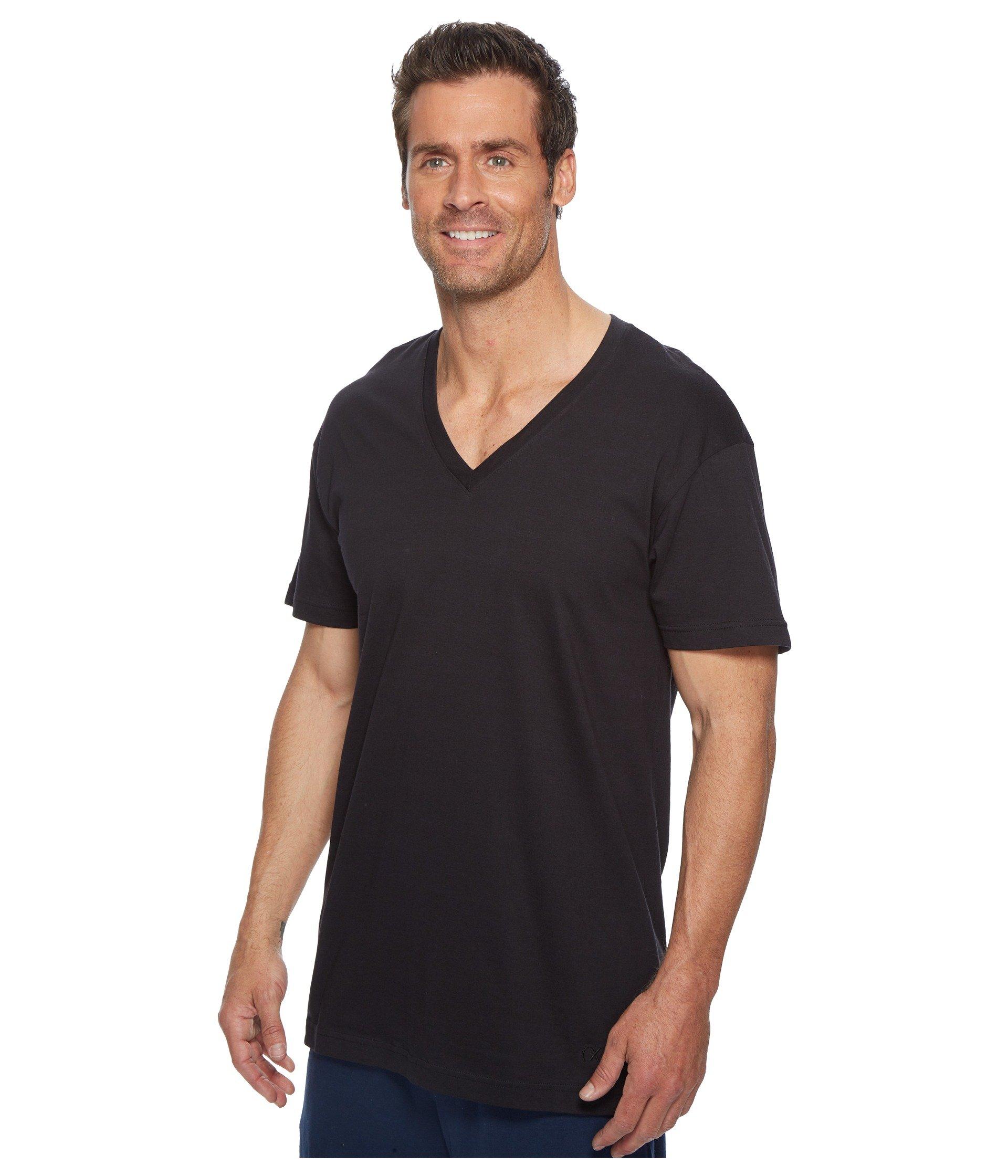 2xist Cotton 2(x)ist 3pack Essential Slim Fit Vneck Tshirt (black) T