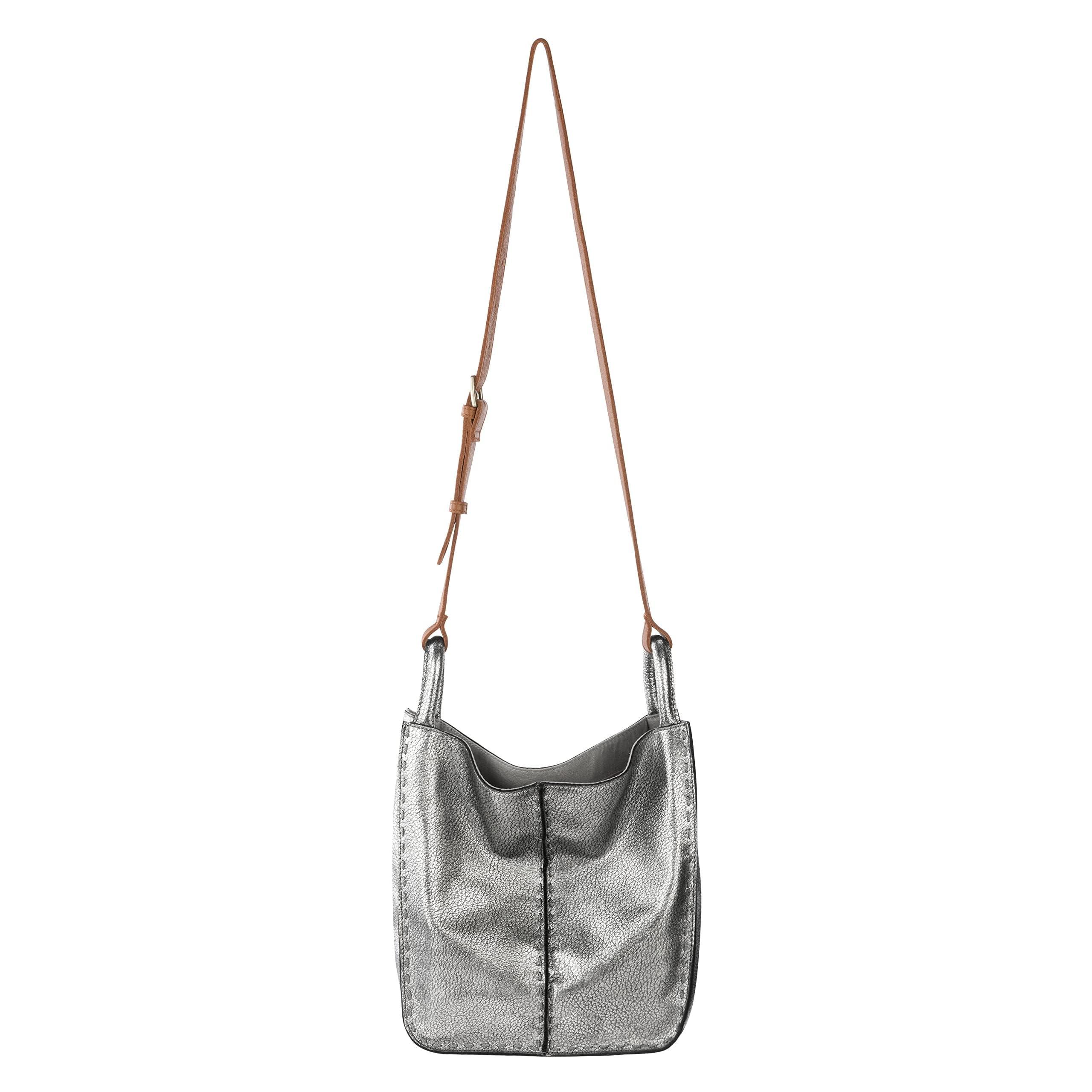 The Sak Los Feliz Leather Crossbody in Metallic Lyst