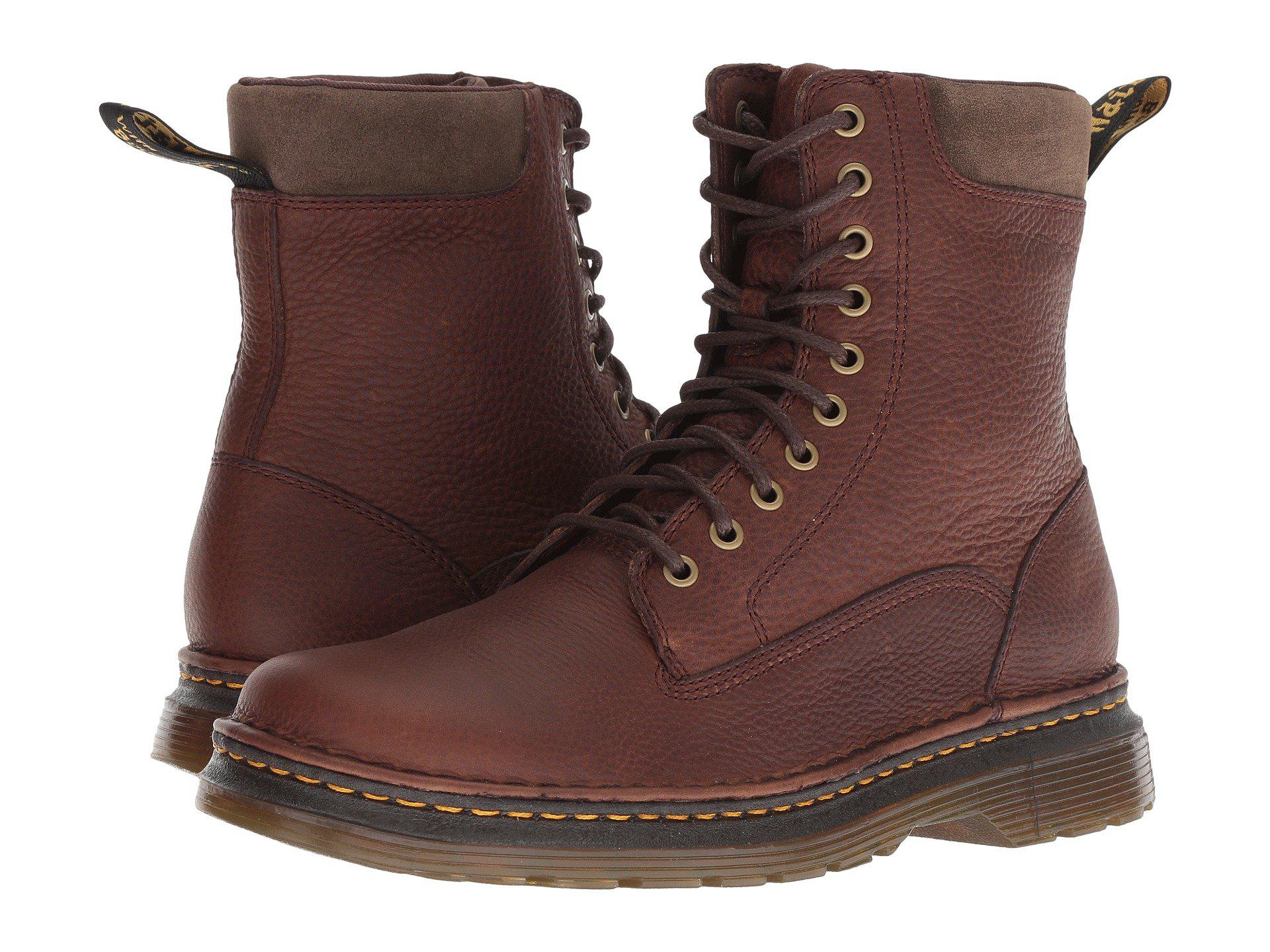 dr martens dark brown grizzly