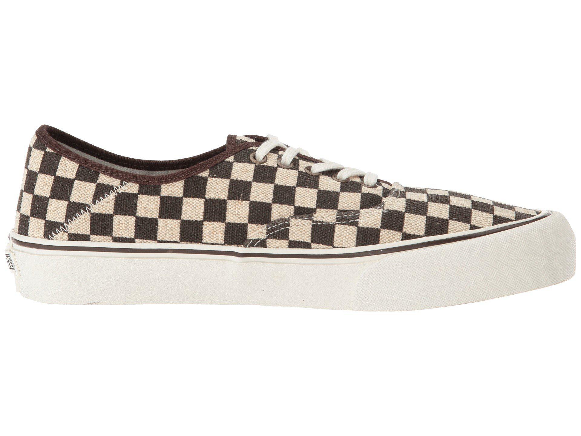 vans authentic sf distressed checkerboard