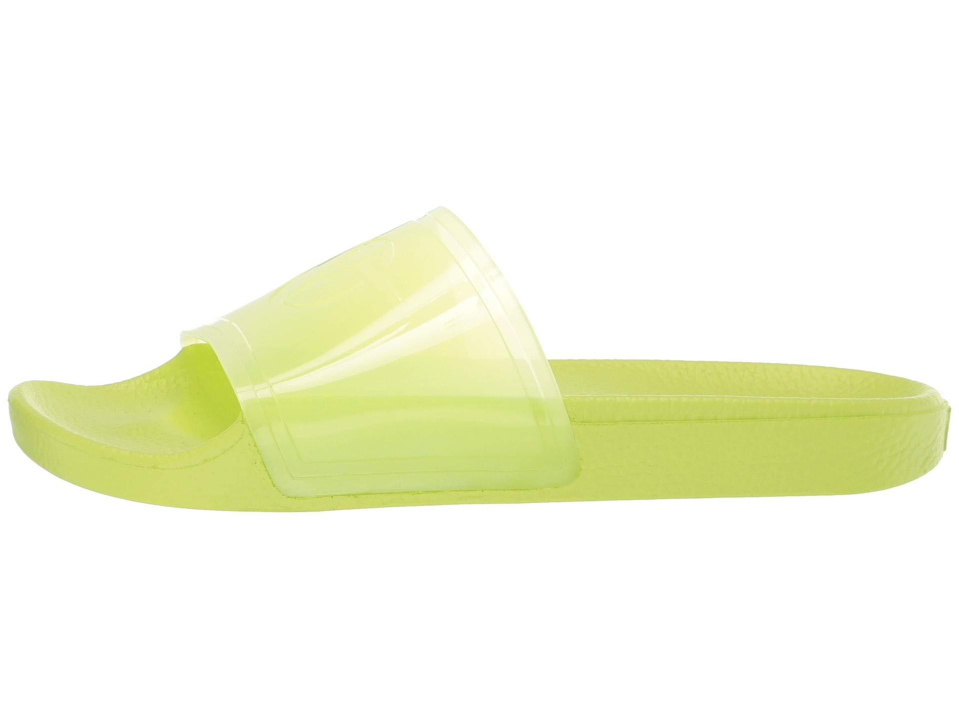 yellow slide on vans