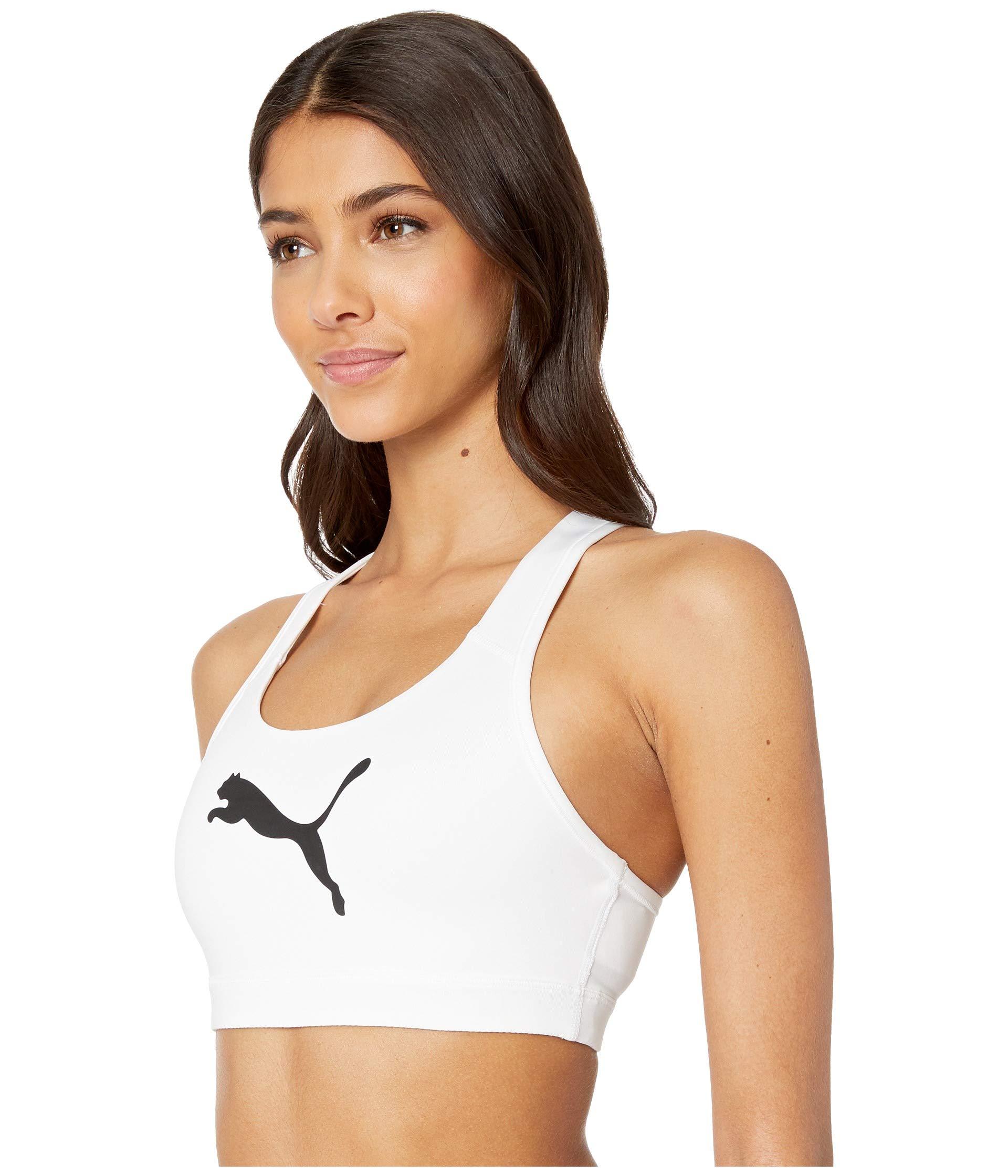 puma sports bra white