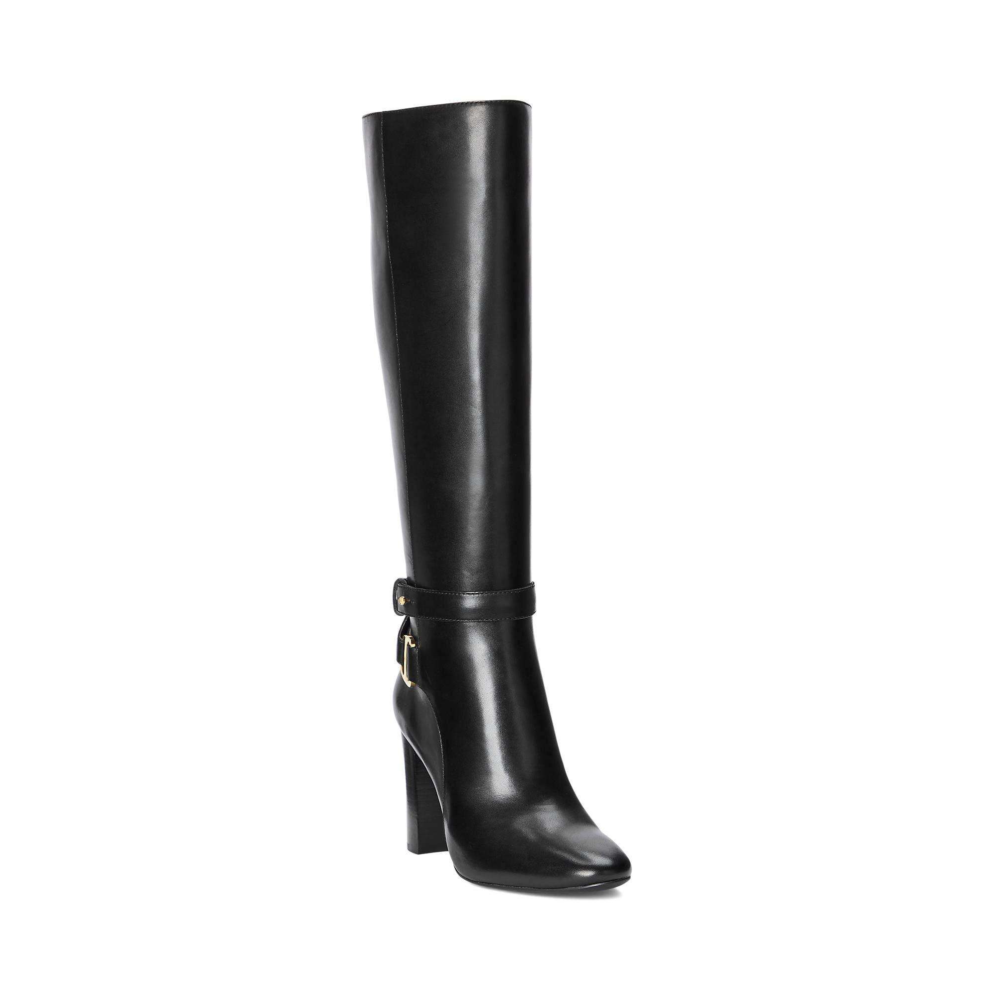 Lauren by Ralph Lauren Makenna Tall Boot in Black | Lyst