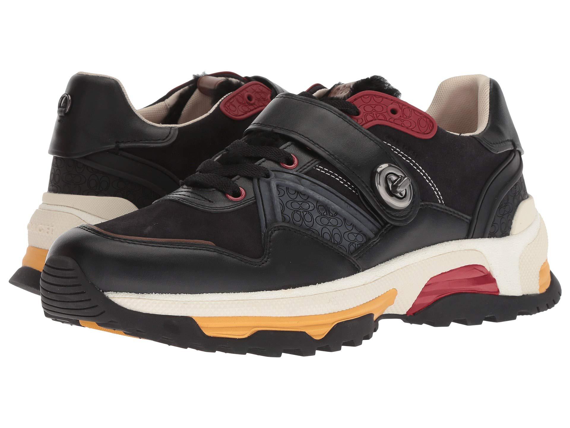 COACH Turnlock C143 Runner (black/1941 Red) Men's Shoes for Men - Lyst