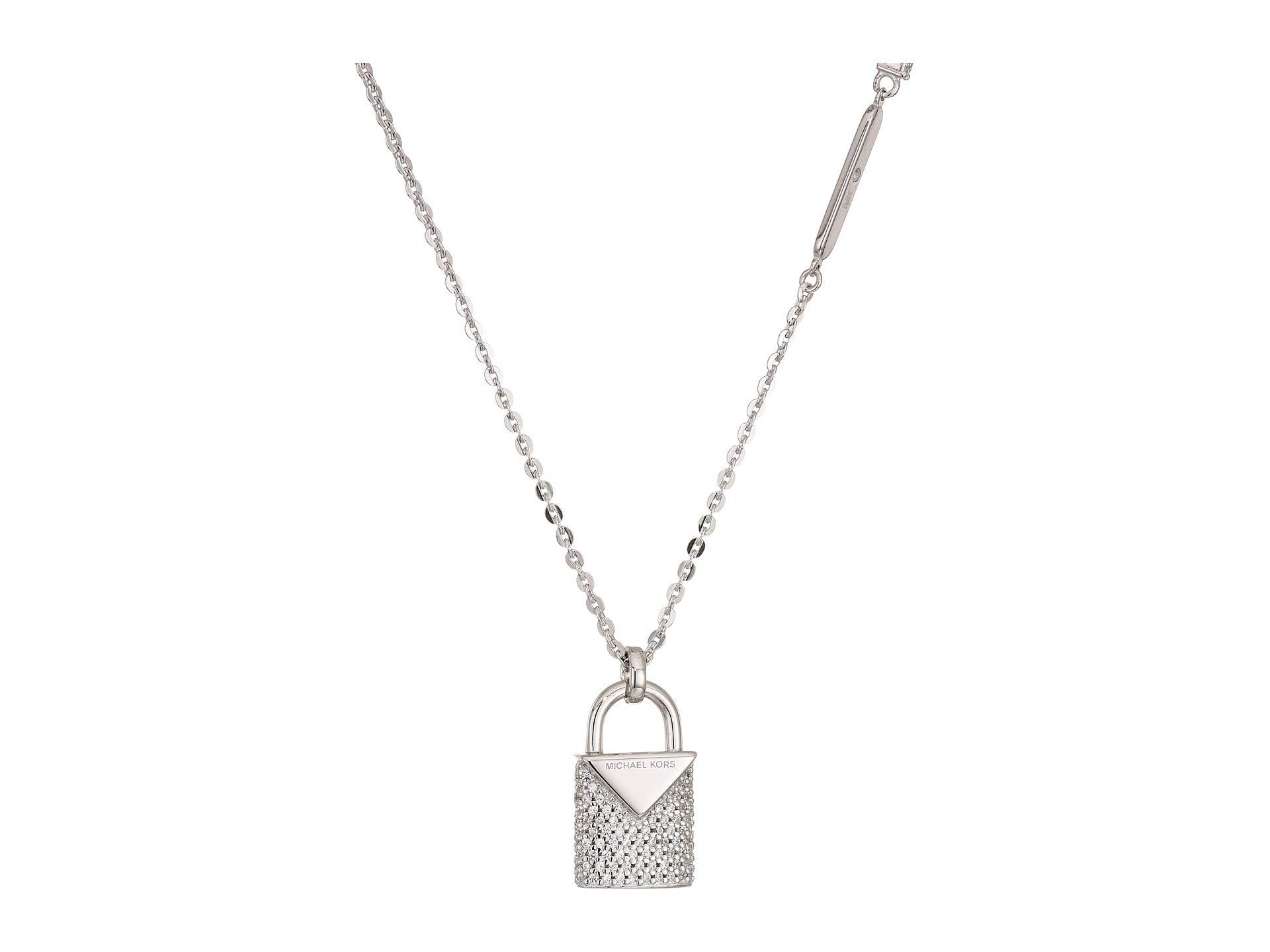 michael kors sterling silver necklace