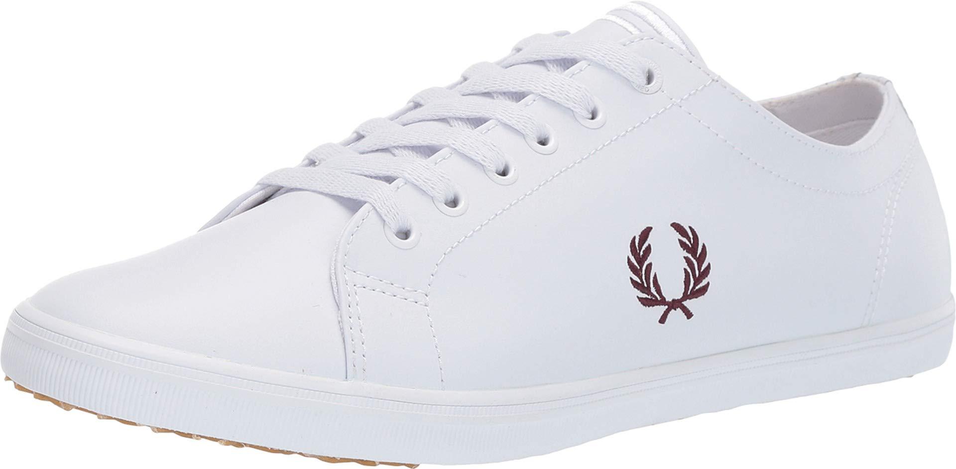 fred perry kingston white leather