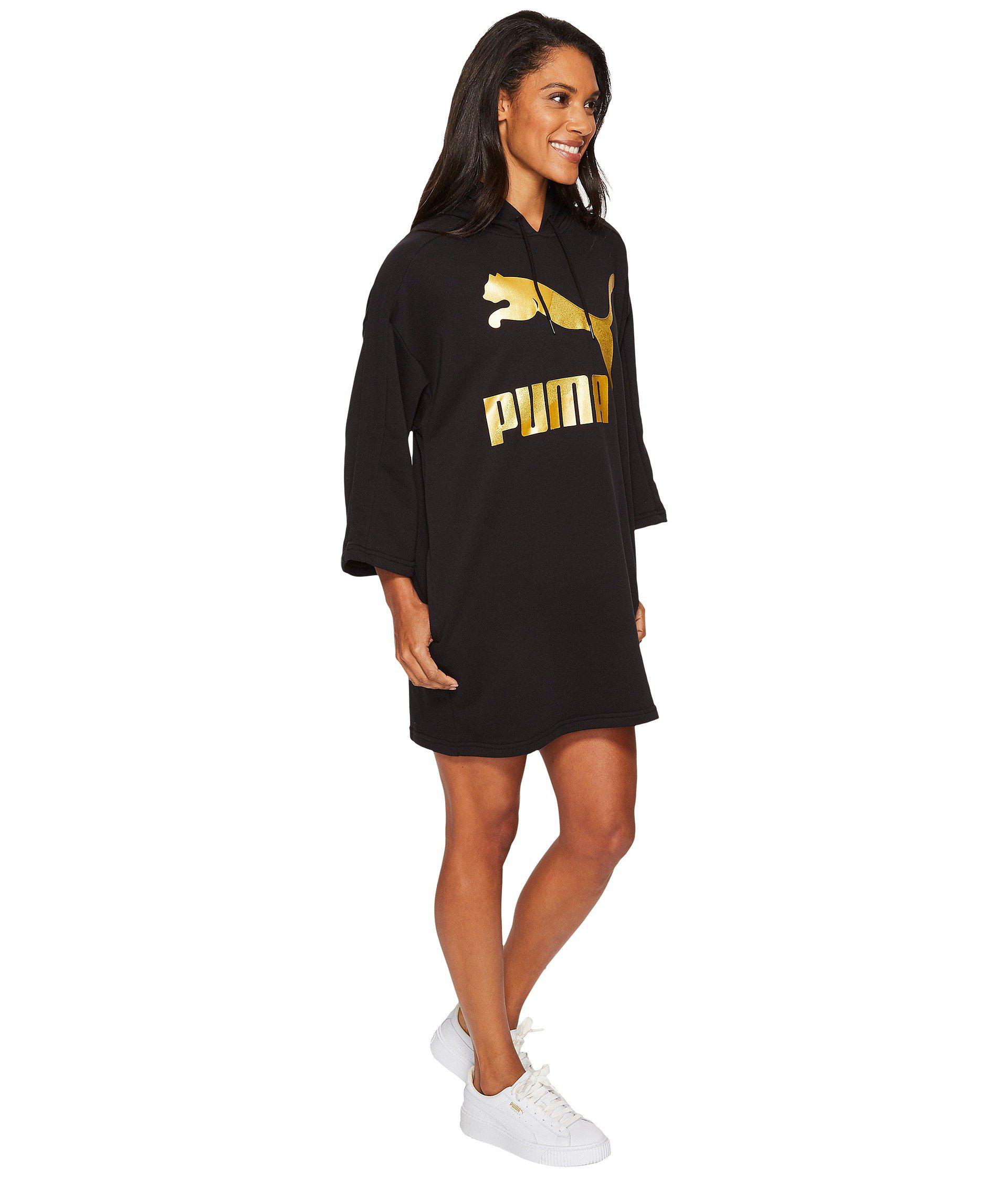 puma glam oversized hooded dress
