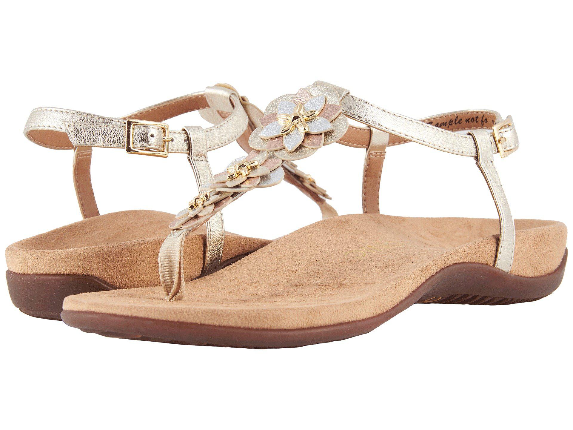 vionic paulie sandal champagne