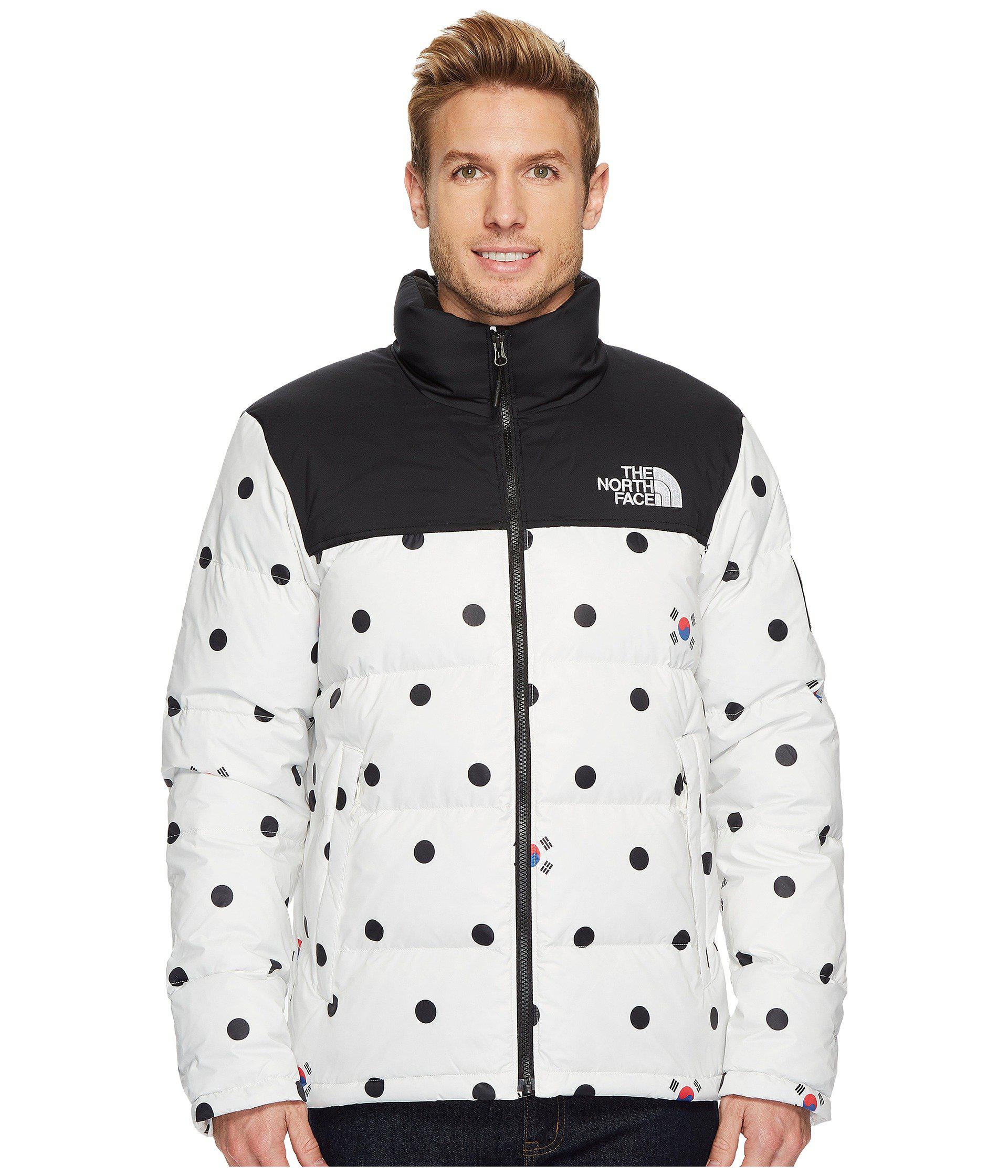 north face polka dot jacket