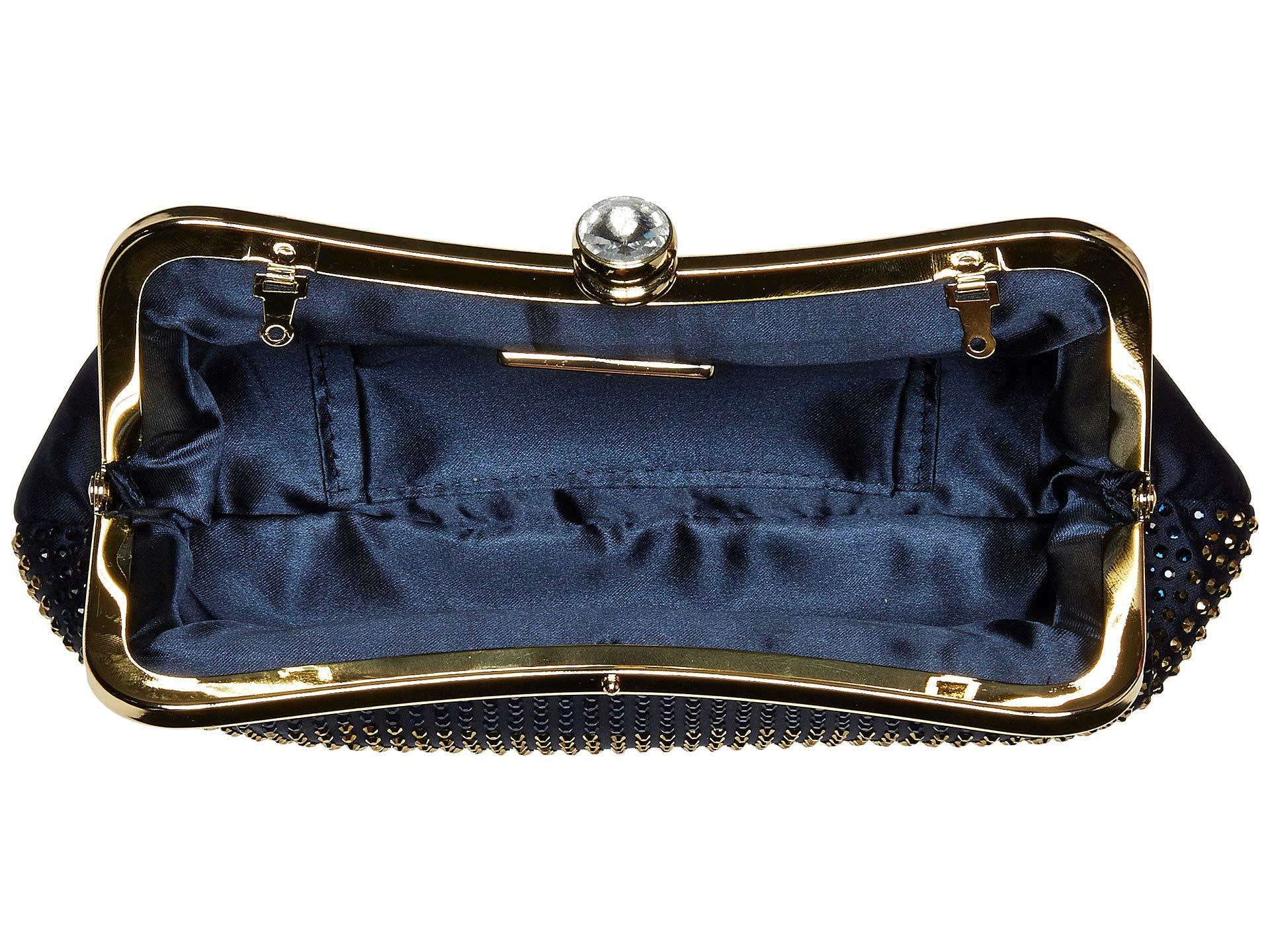 navy and silver handbags