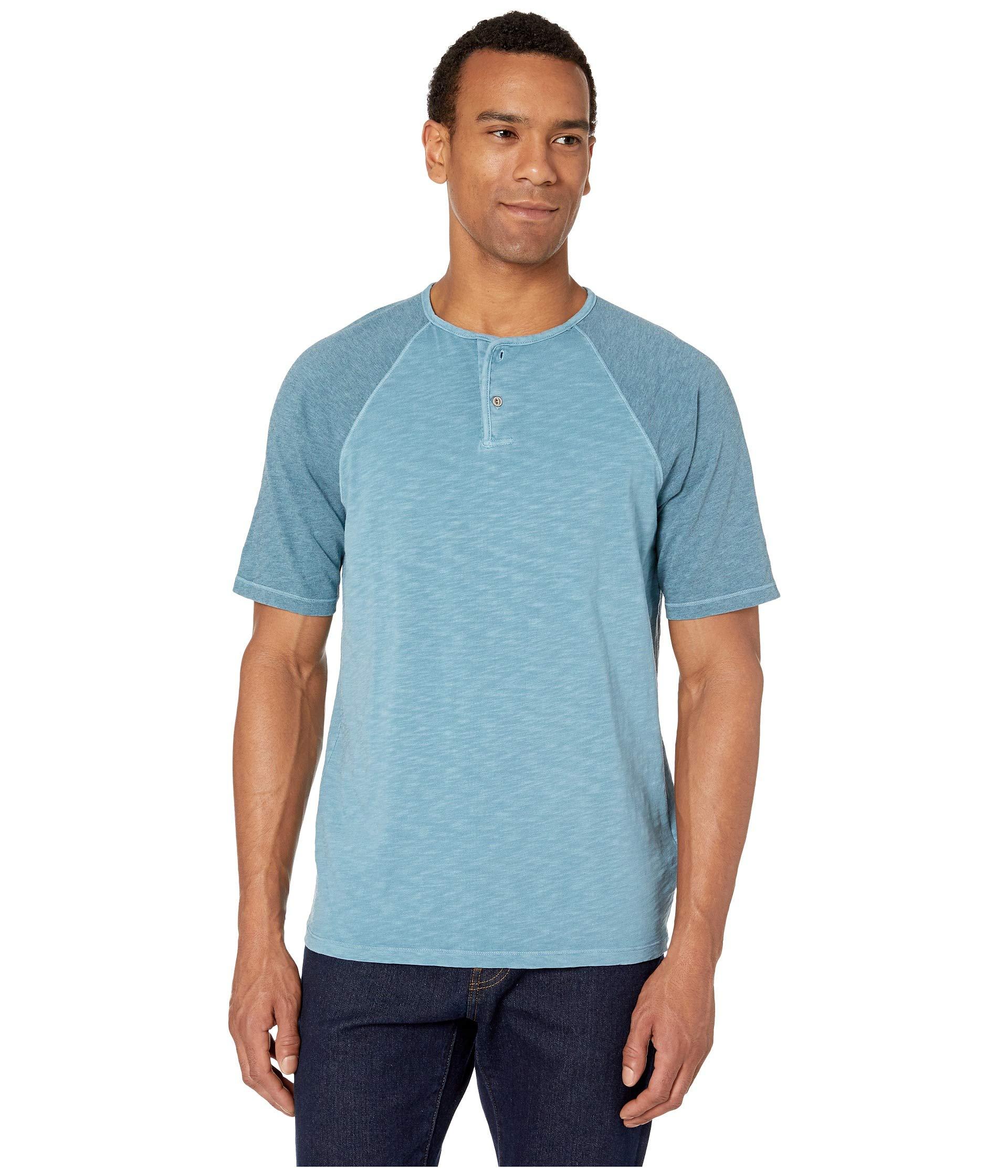 Download True Grit Cotton Riptide Raglan Short Sleeve Button Henley ...