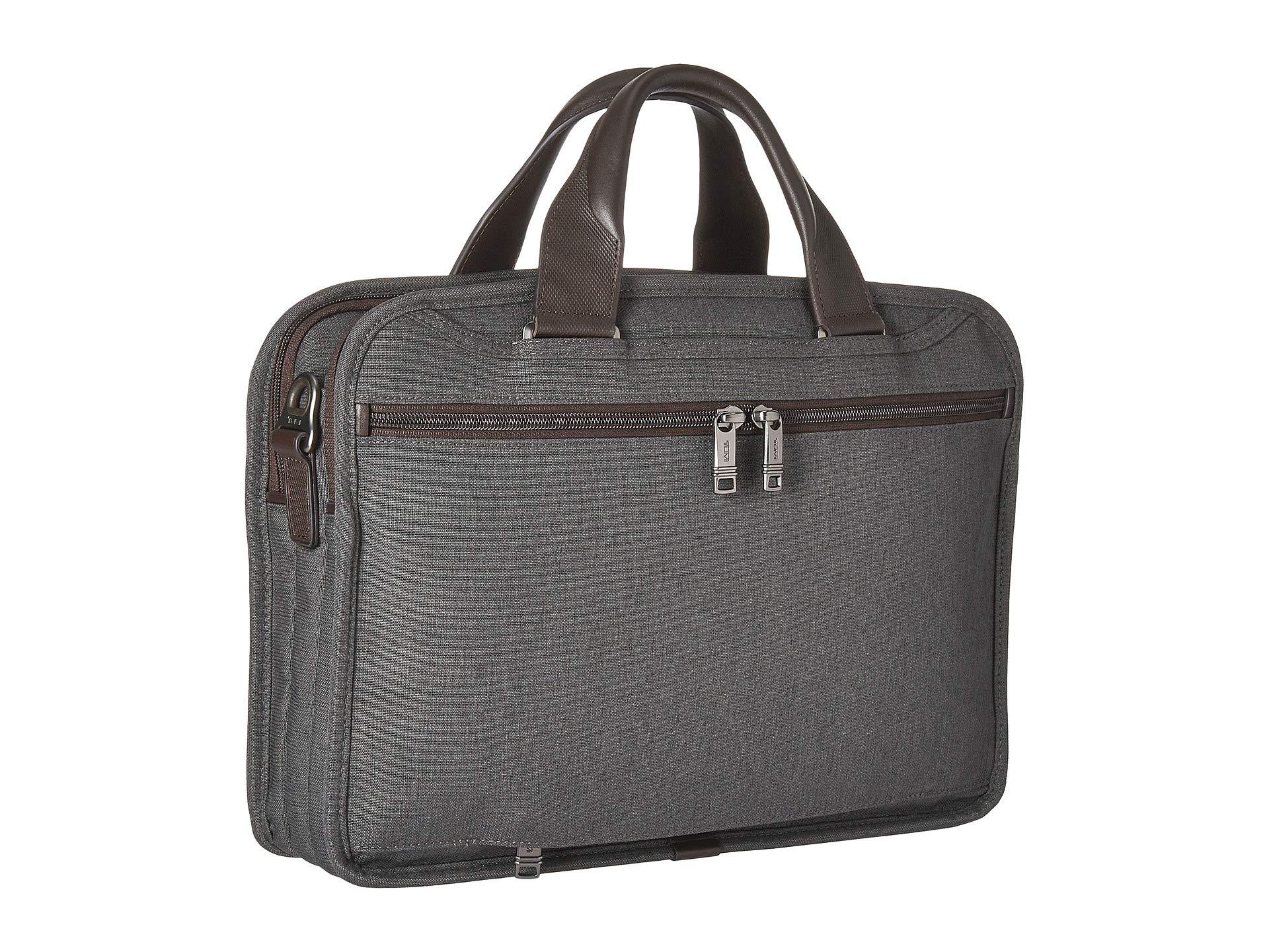 tumi triple compartment brief