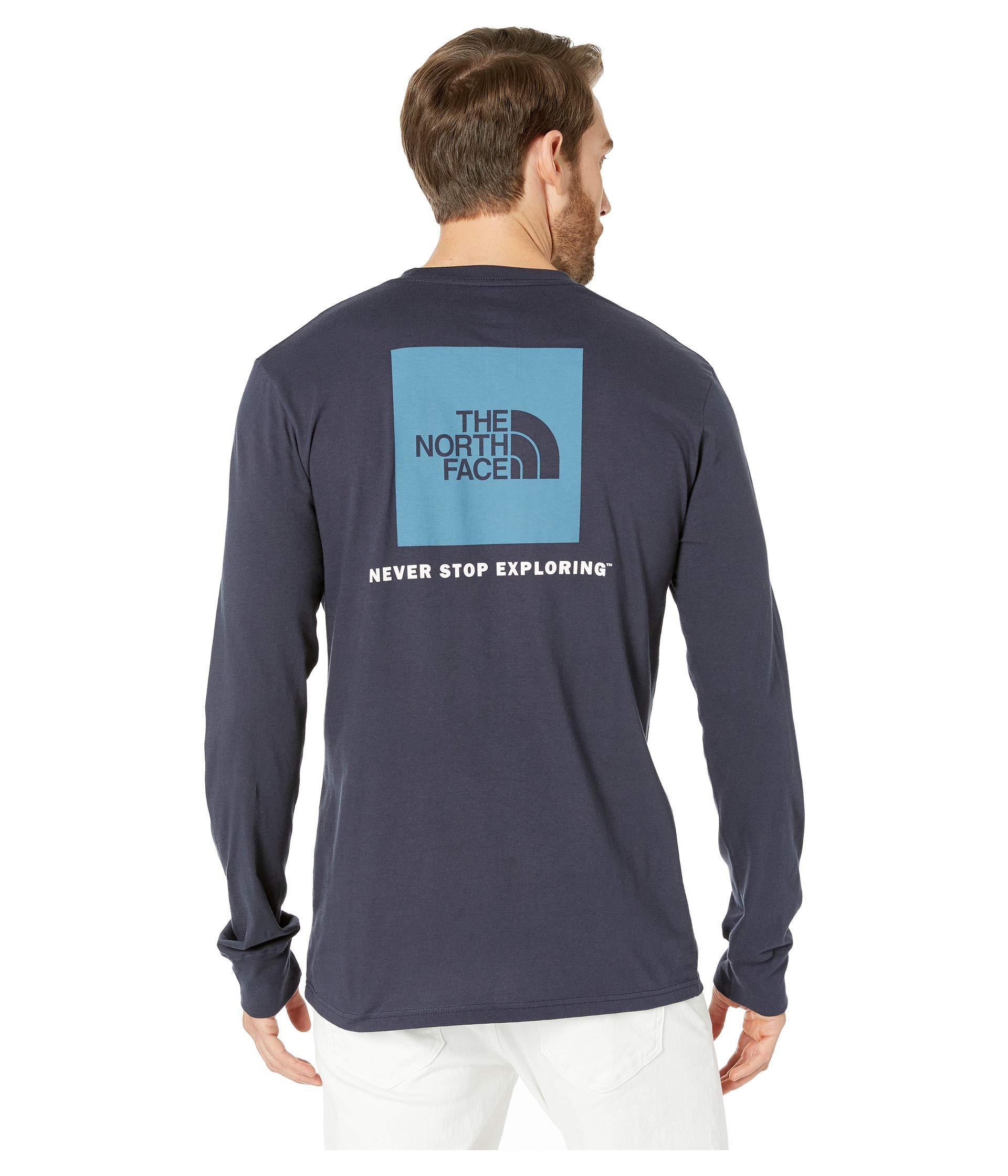 mens north face long sleeve t shirt