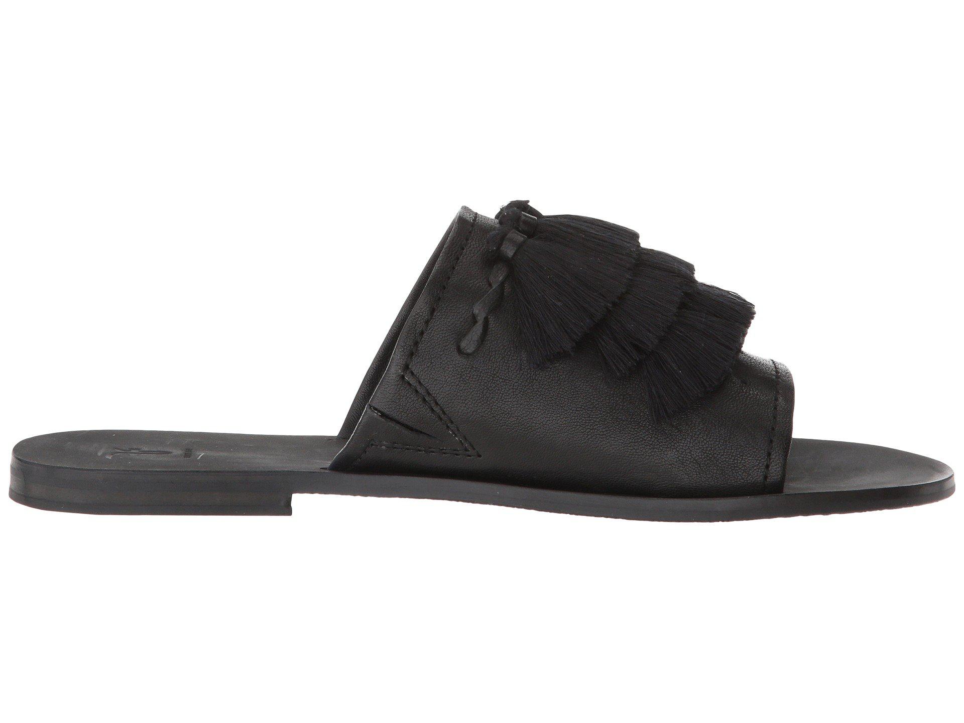 frye riley tassel slide