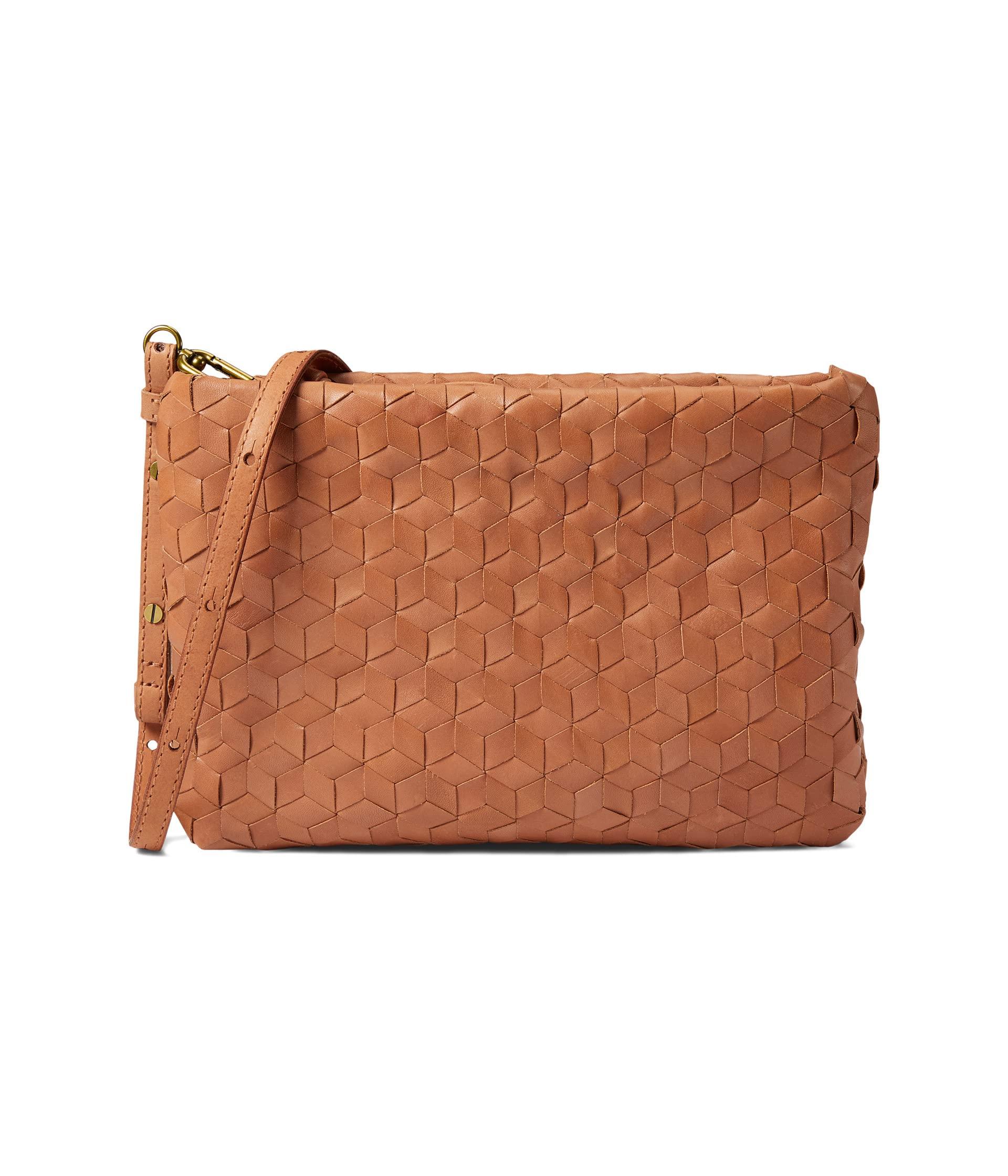 Madewell The Puff Crossbody Bag Woven Leather Edition in Brown Lyst