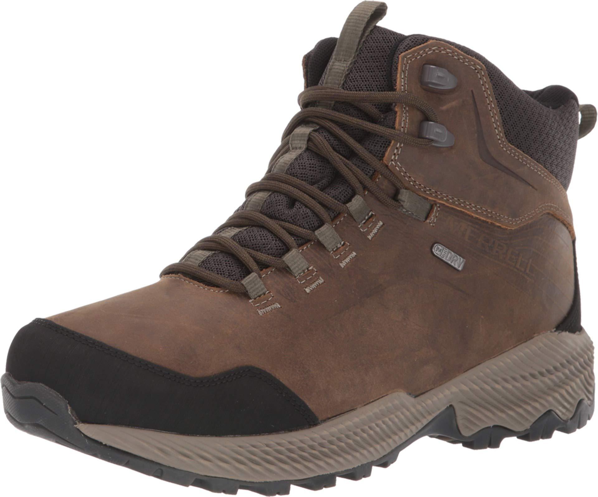 Merrell Leather Forestbound Mid Waterproof in Black for Men - Lyst